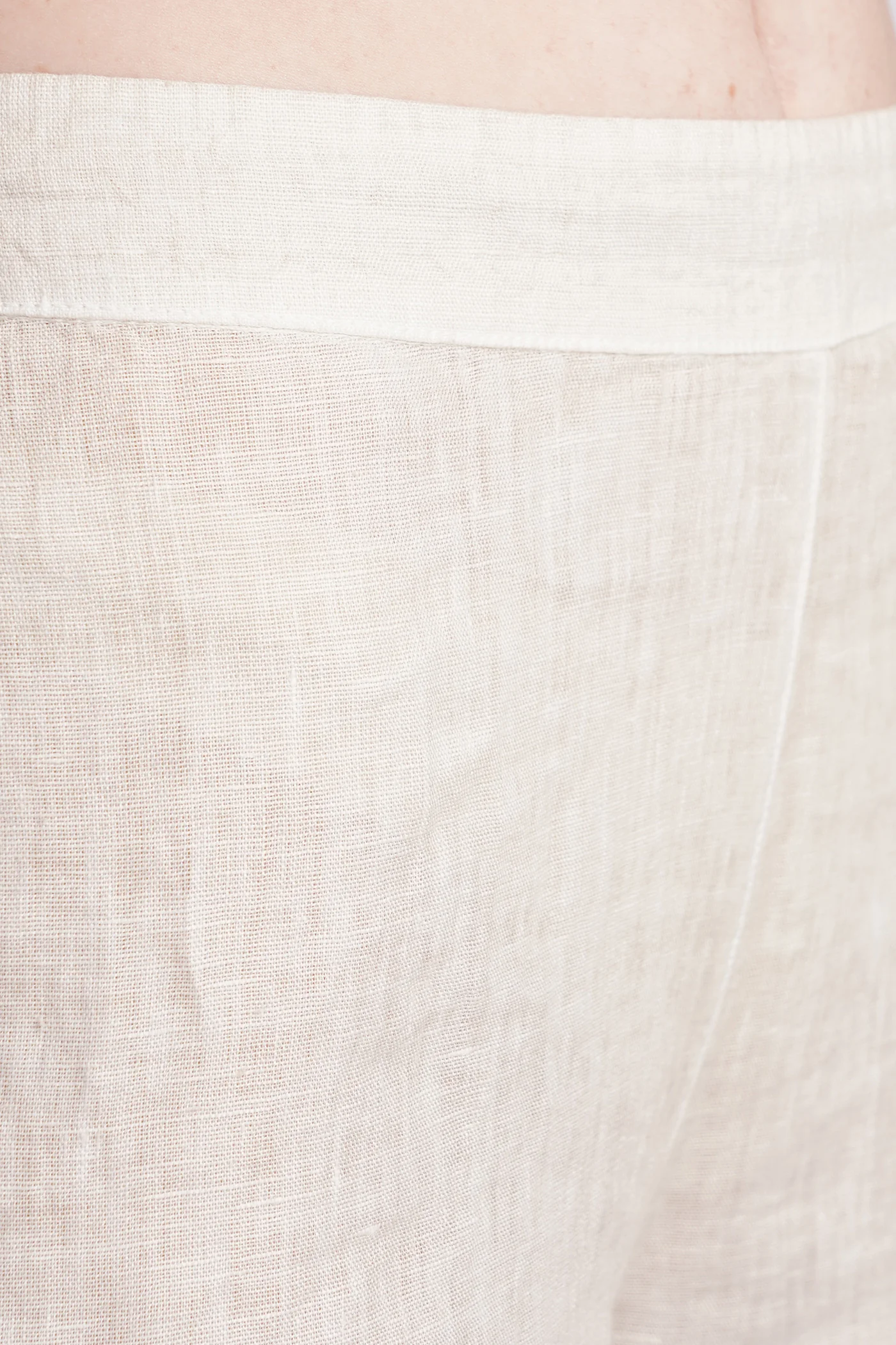 Pants in beige linen - Image 5