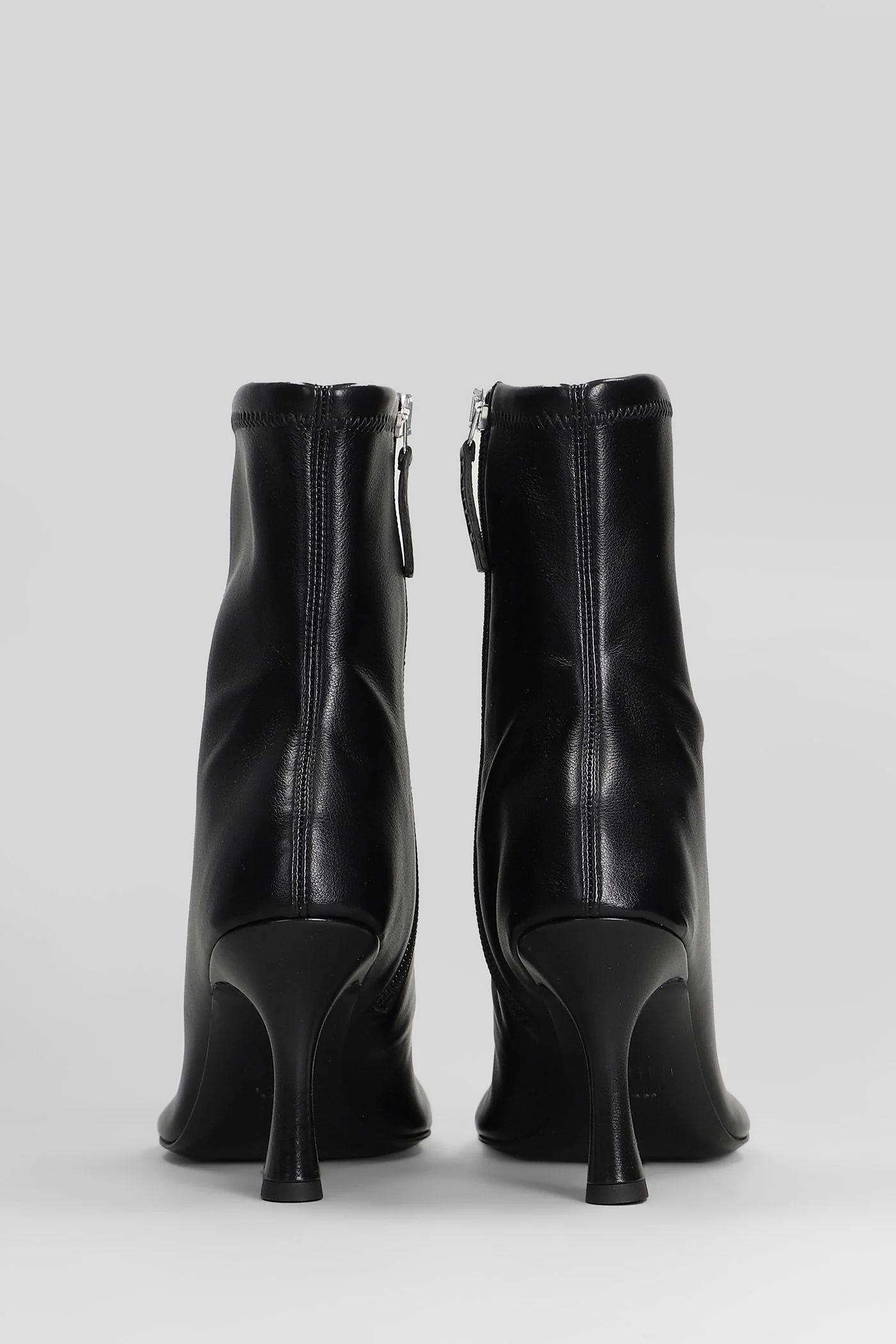 Alessia 080 High heels Ankle boots in black leather - Image 4