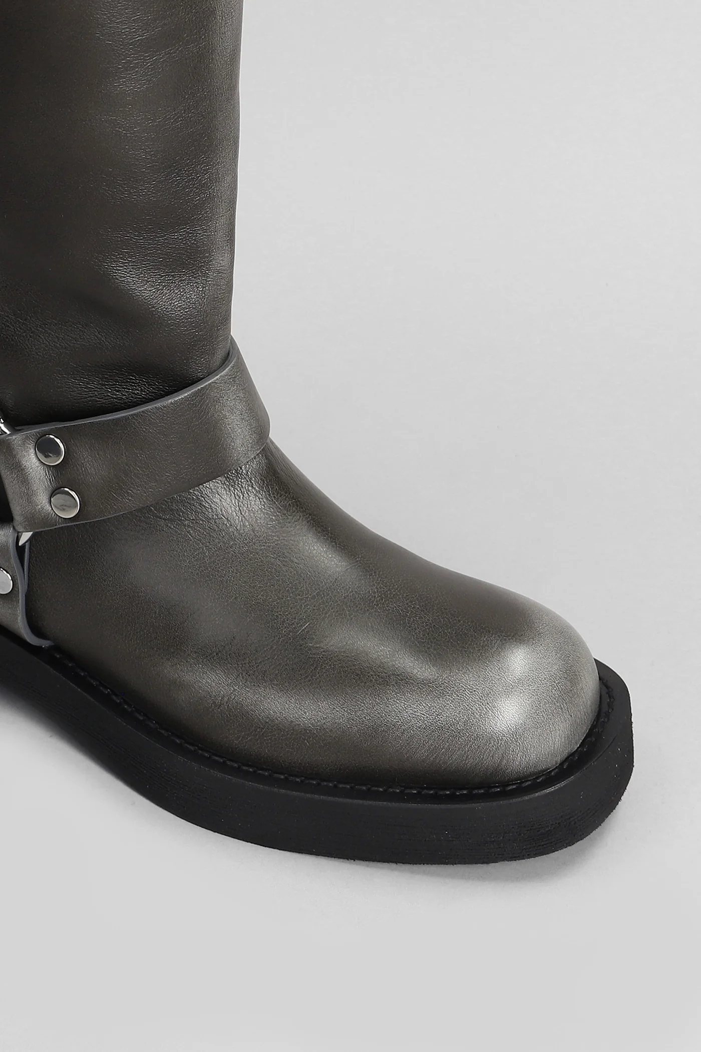 Demi 020 low heels boots in black leather - Image 5