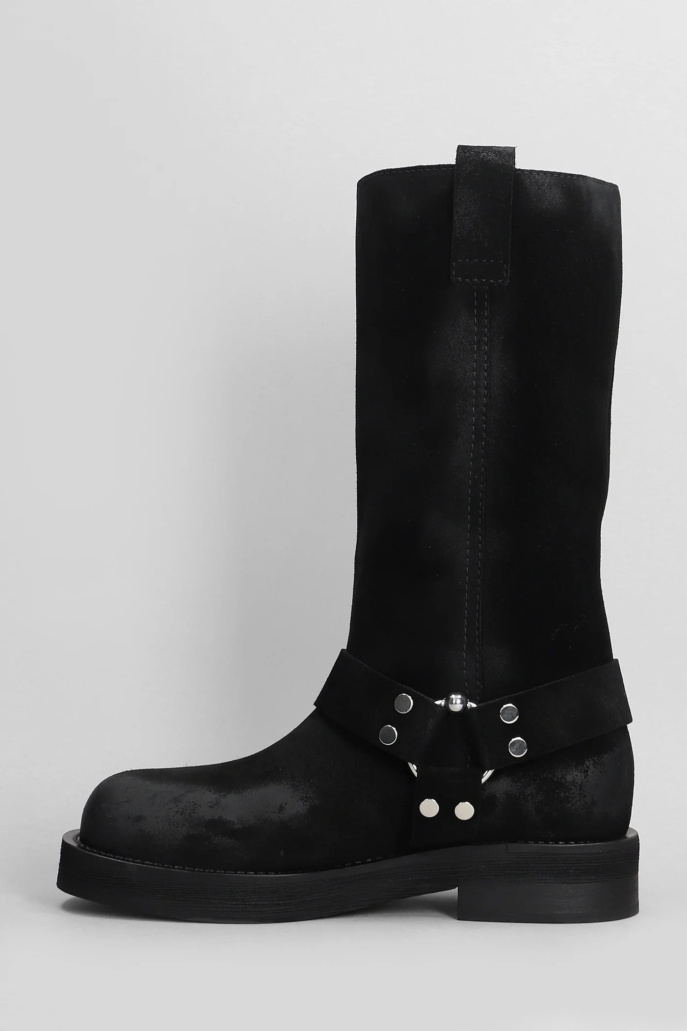 Demi 020 low heels boots in black suede - Image 3