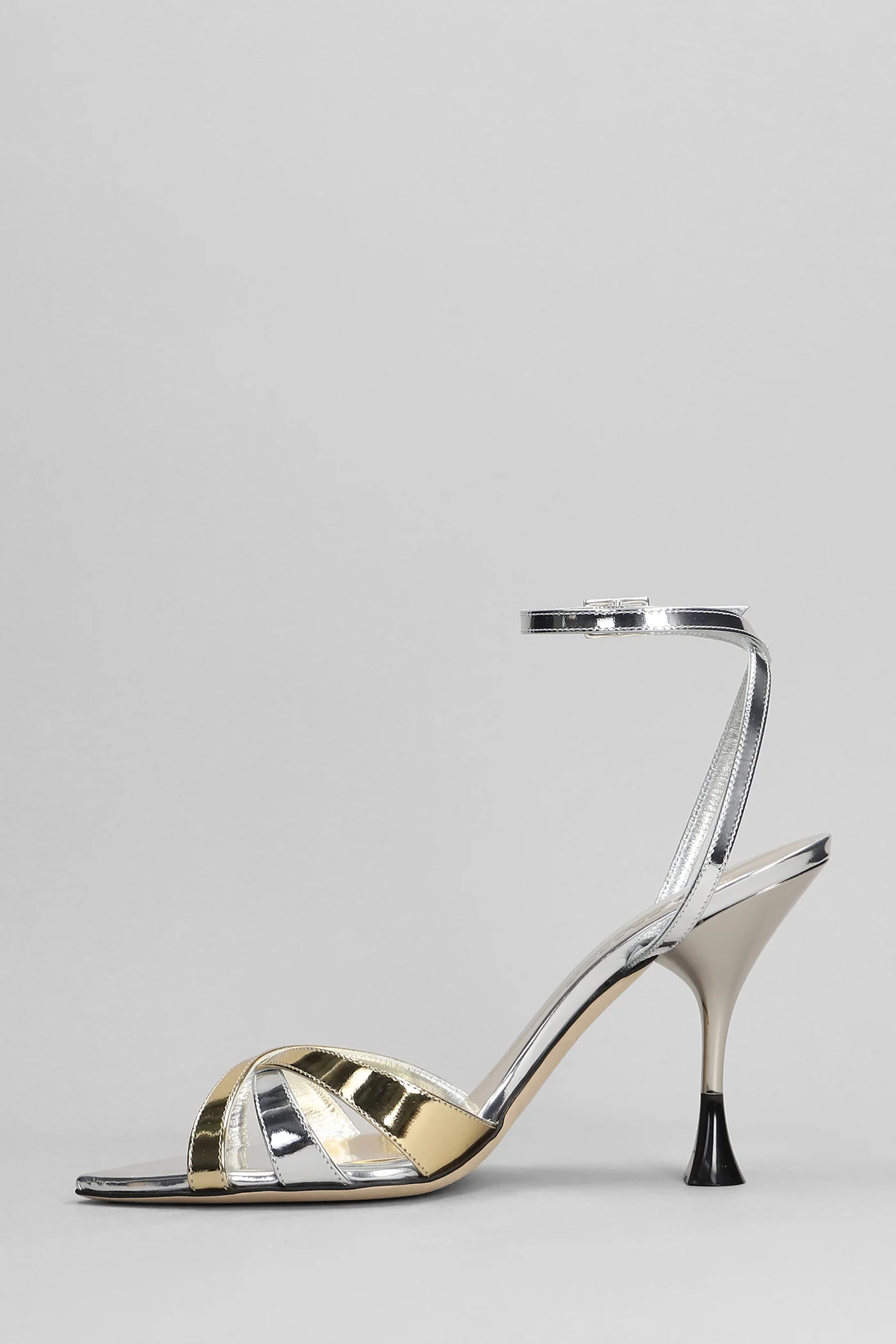 Noeli 095 Sandals in silver leather - Image 3