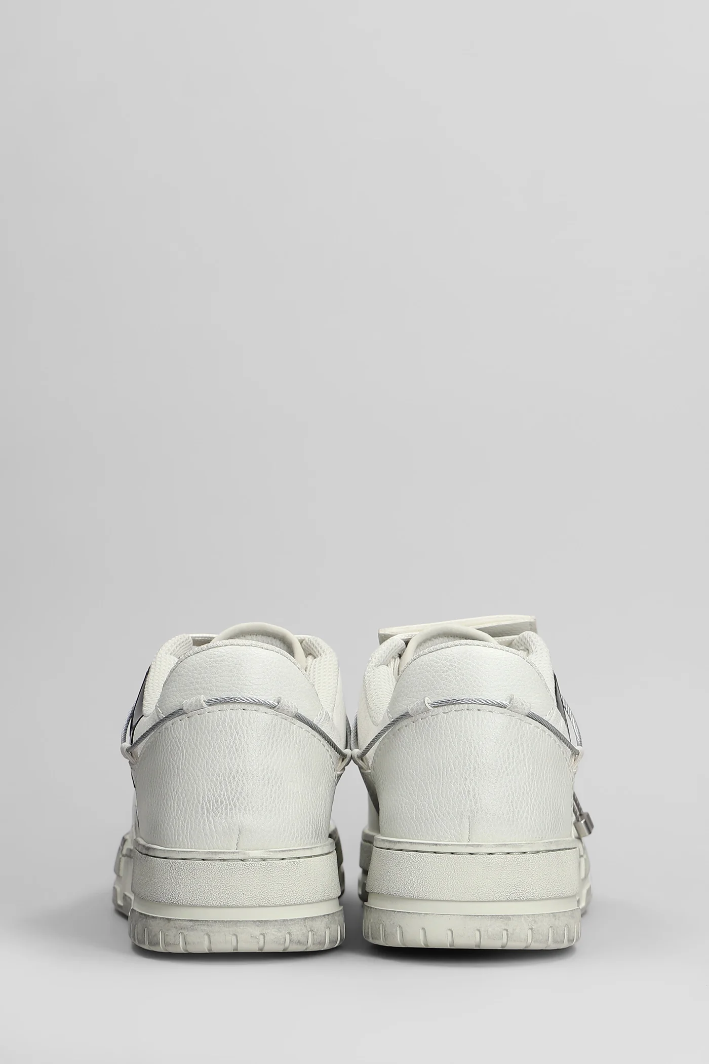 Avril Sneakers in grey leather - Image 4
