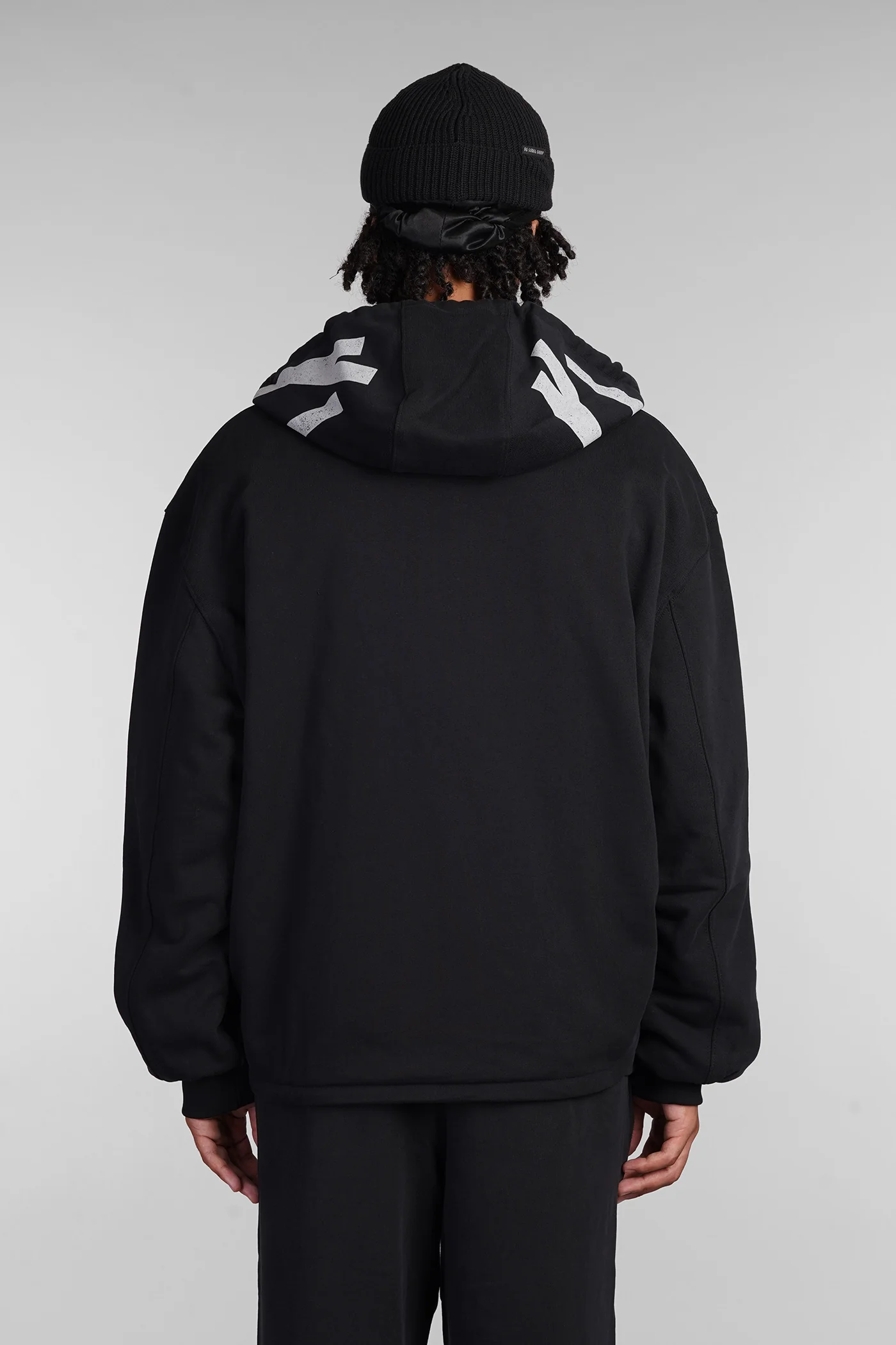 Casual jacket in black cotton - Image 13