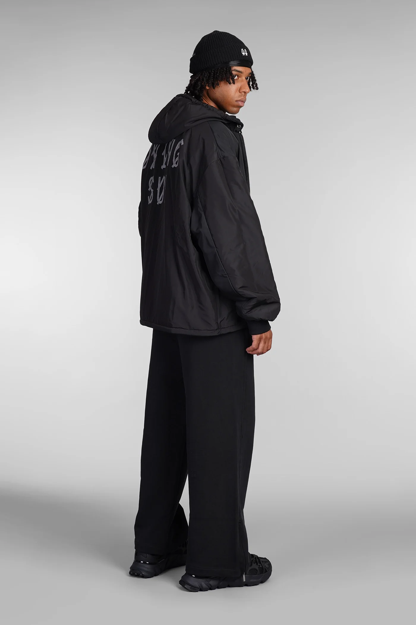 Casual jacket in black cotton - Image 20