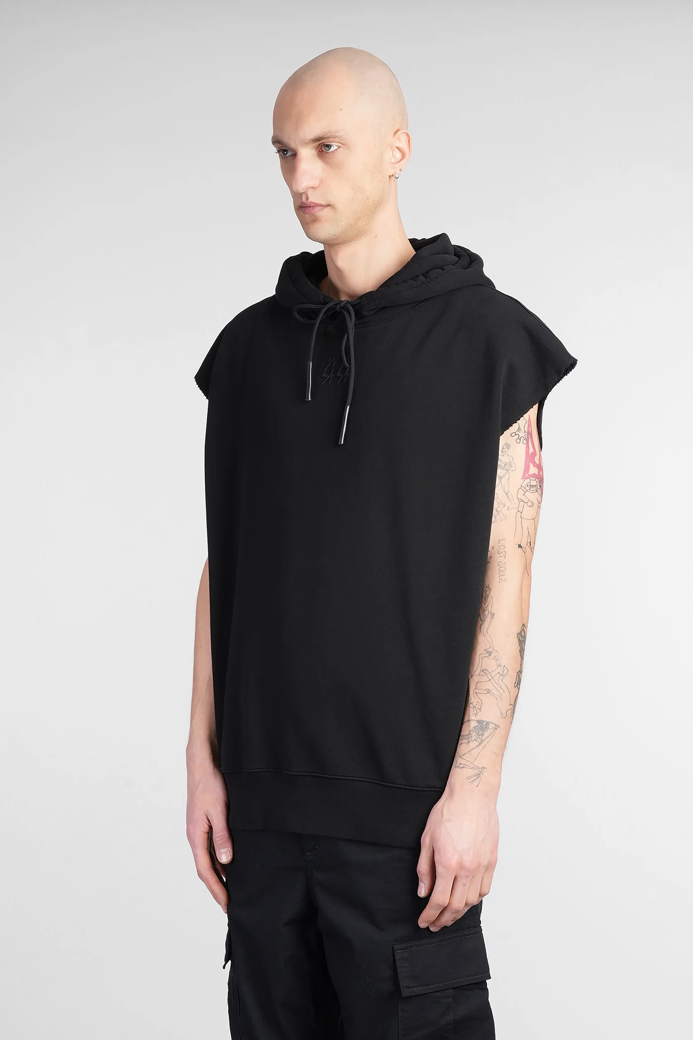 Sweatshirt in black cotton - Image 4
