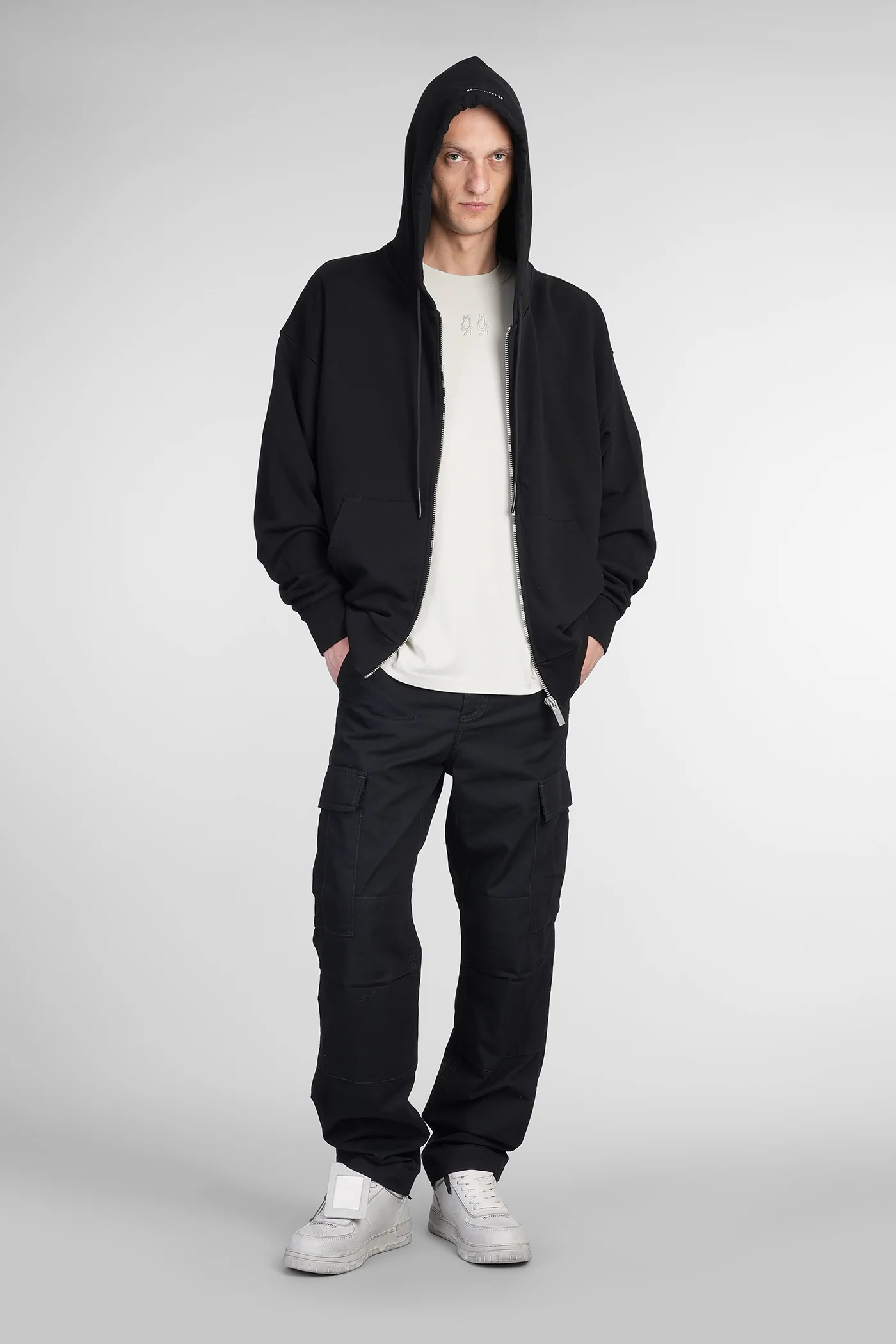 Sweatshirt in black cotton - Image 2
