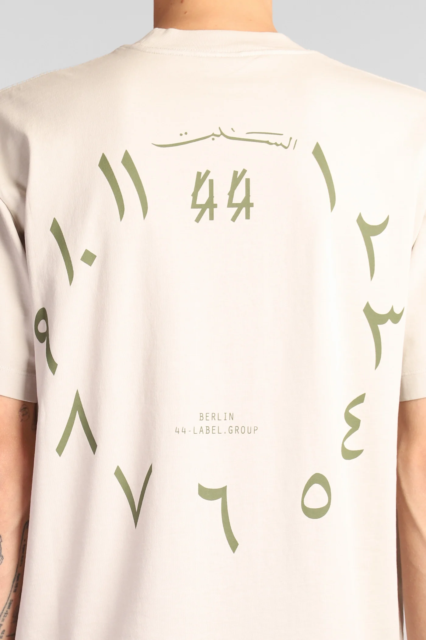 T-Shirt in beige cotton - Image 5