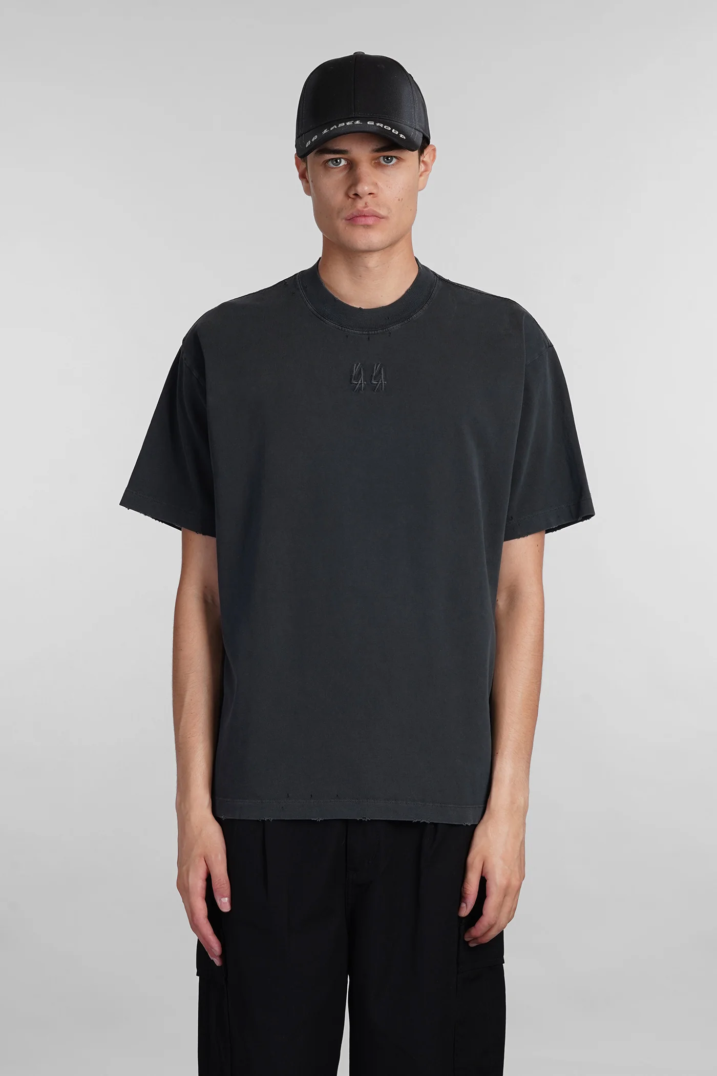 T-Shirt in black cotton