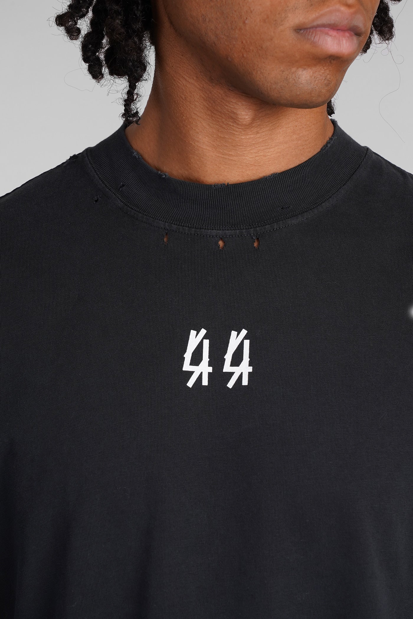 T-Shirt in black cotton - Image 5