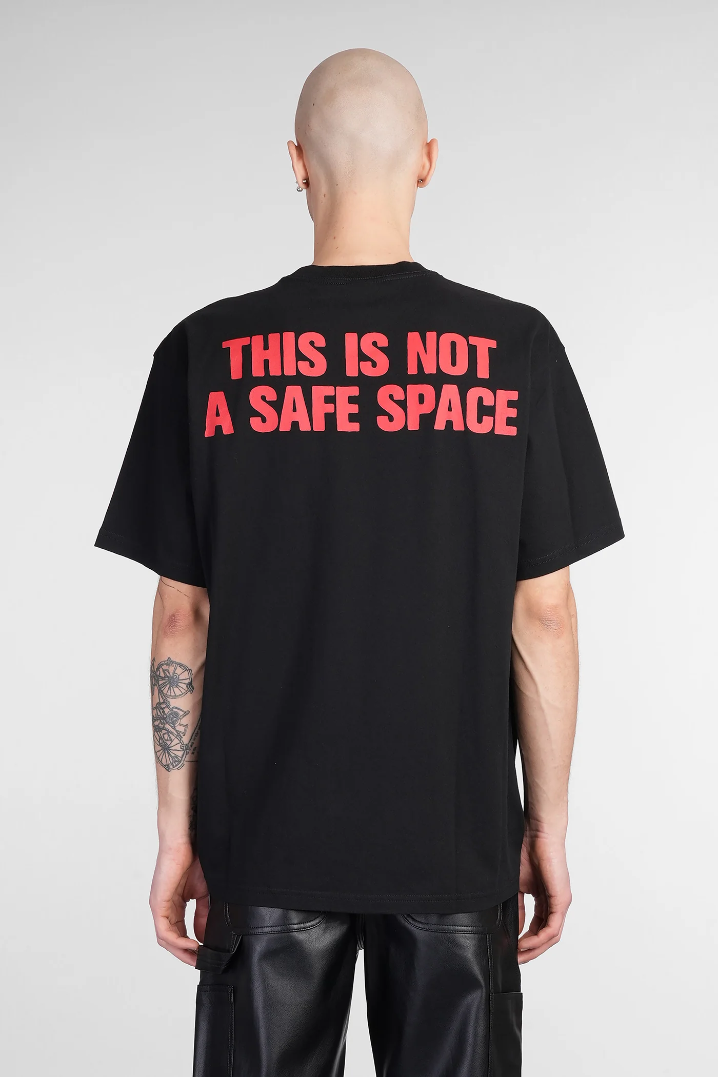 T-Shirt in black cotton - Image 3
