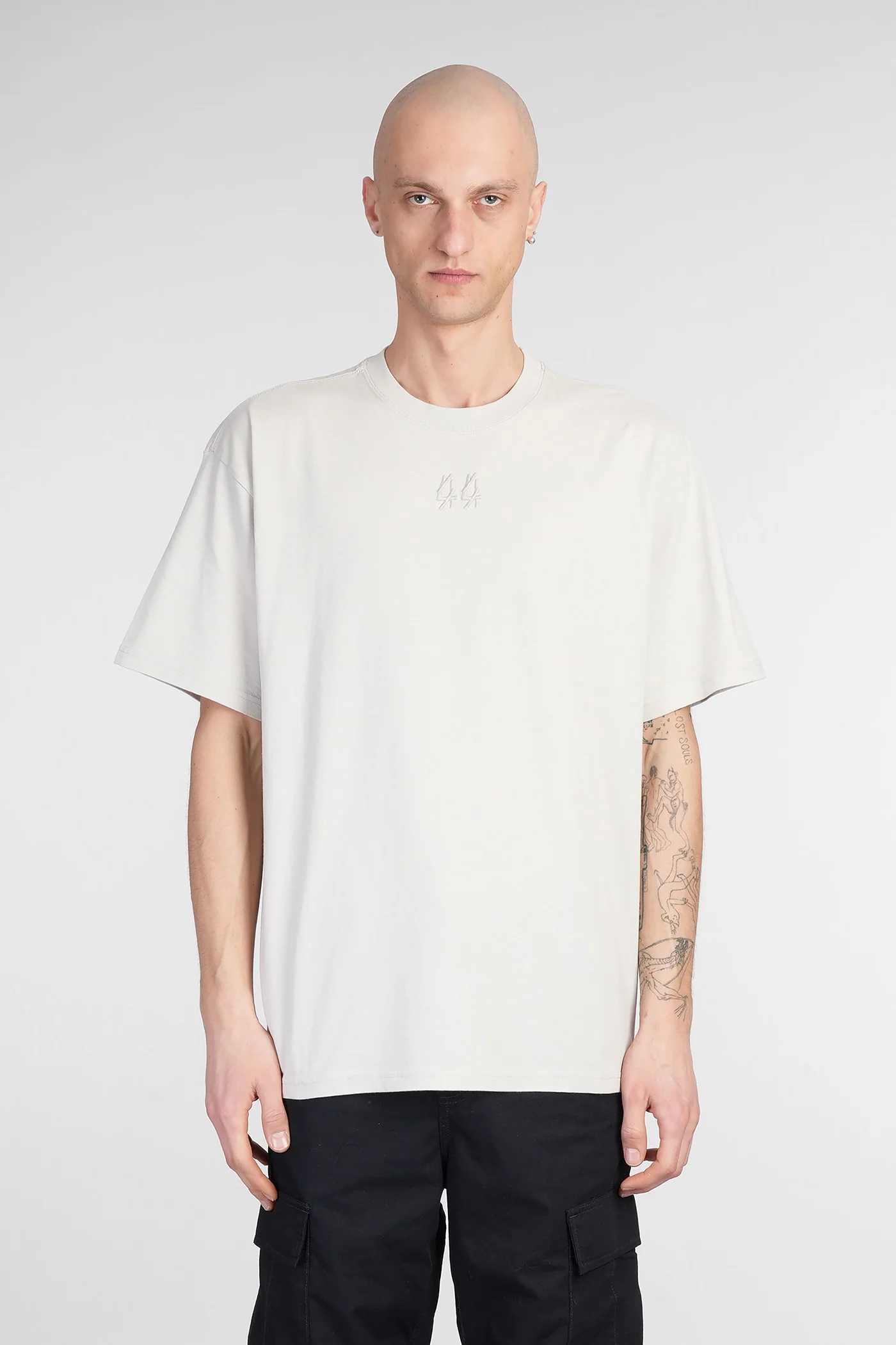 T-Shirt in grey cotton