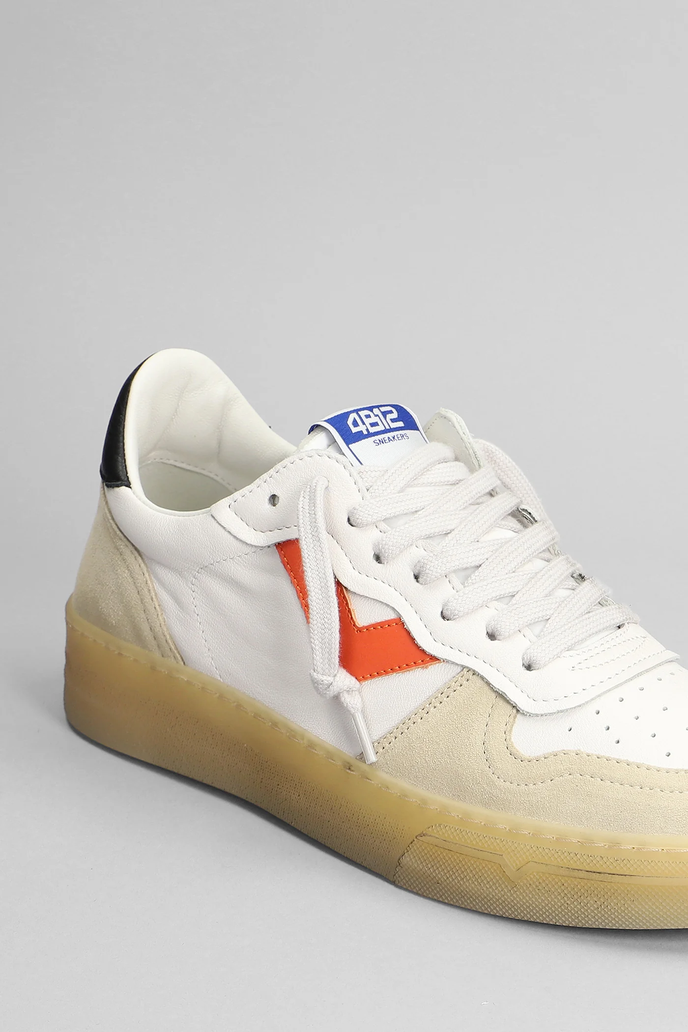Hyper Sneakers in beige suede and leather - Image 5
