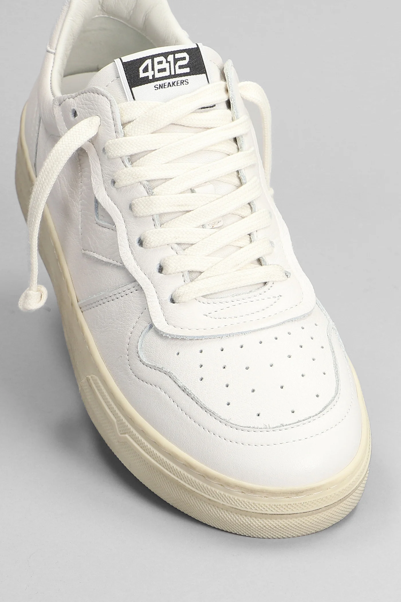 Hyper Sneakers in white leather - Image 5