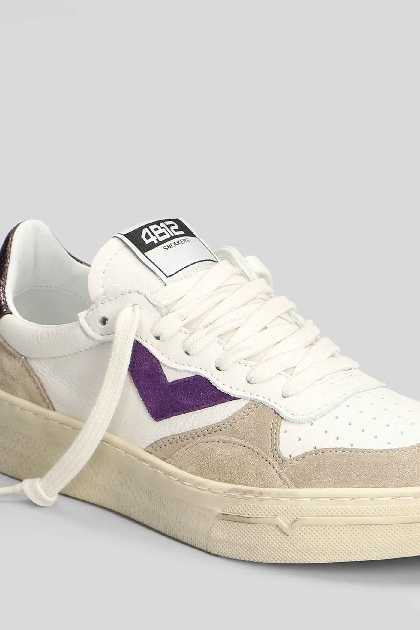 Hyper Sneakers in white suede and leather - Image 5