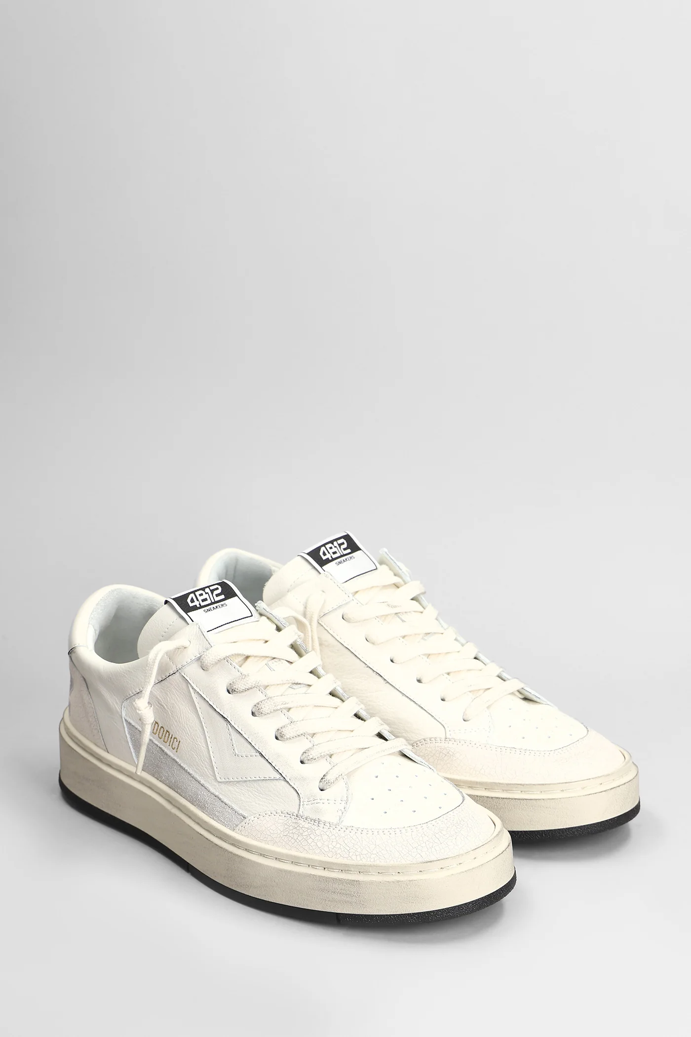 Kyle Sneakers in white leather - Image 2