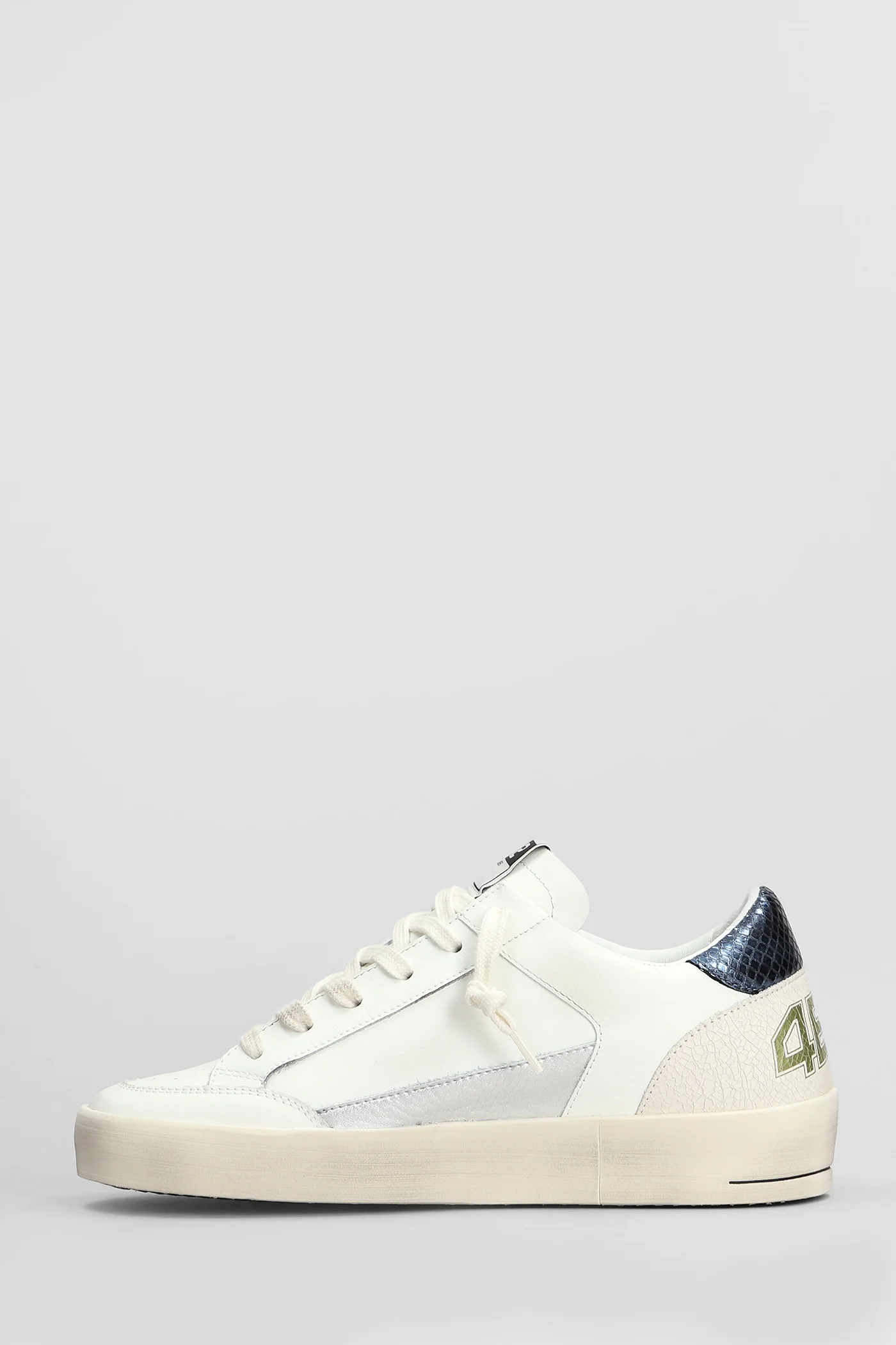 Kyle Sneakers in white leather - Image 3