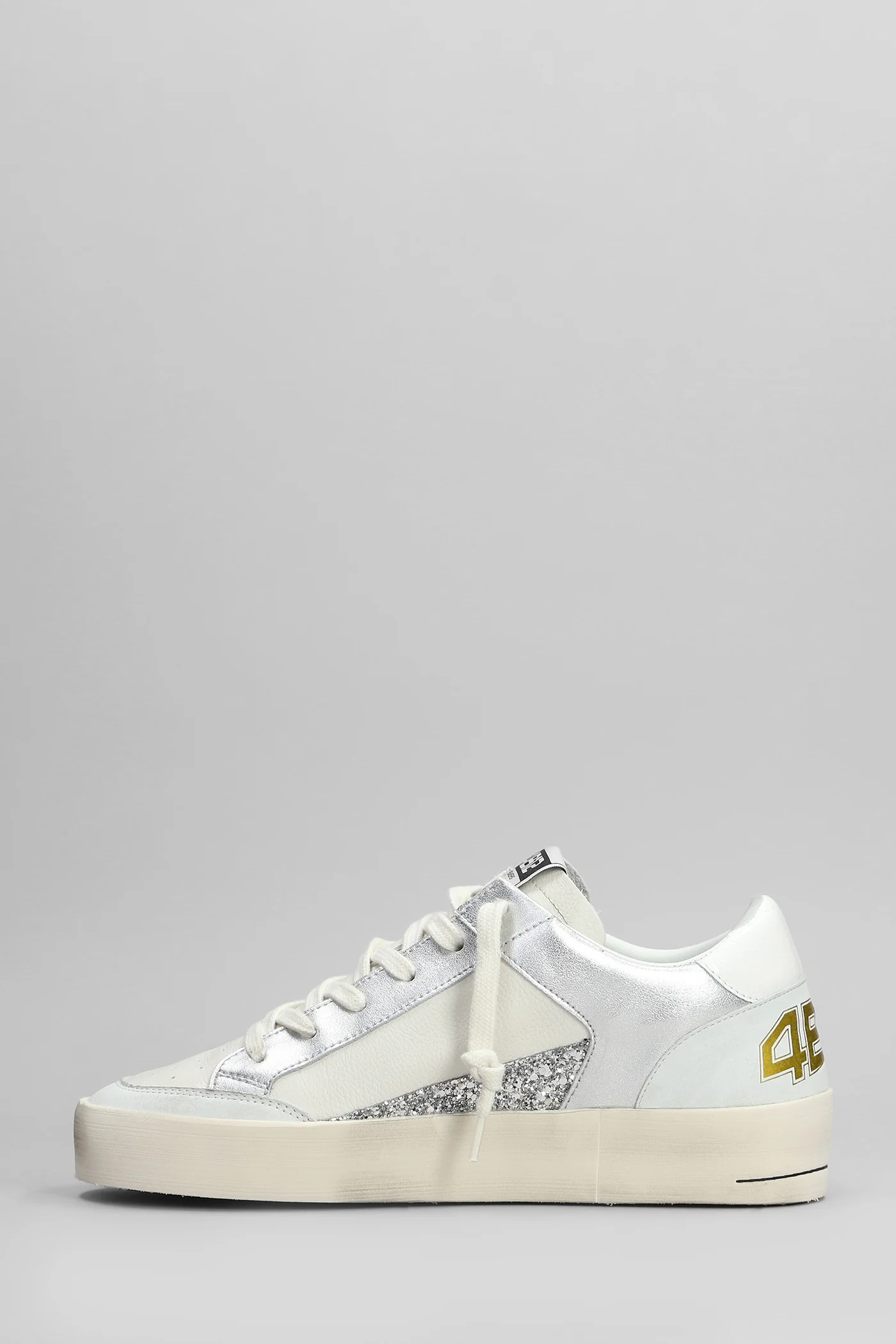 Kyle Sneakers in white leather - Image 3