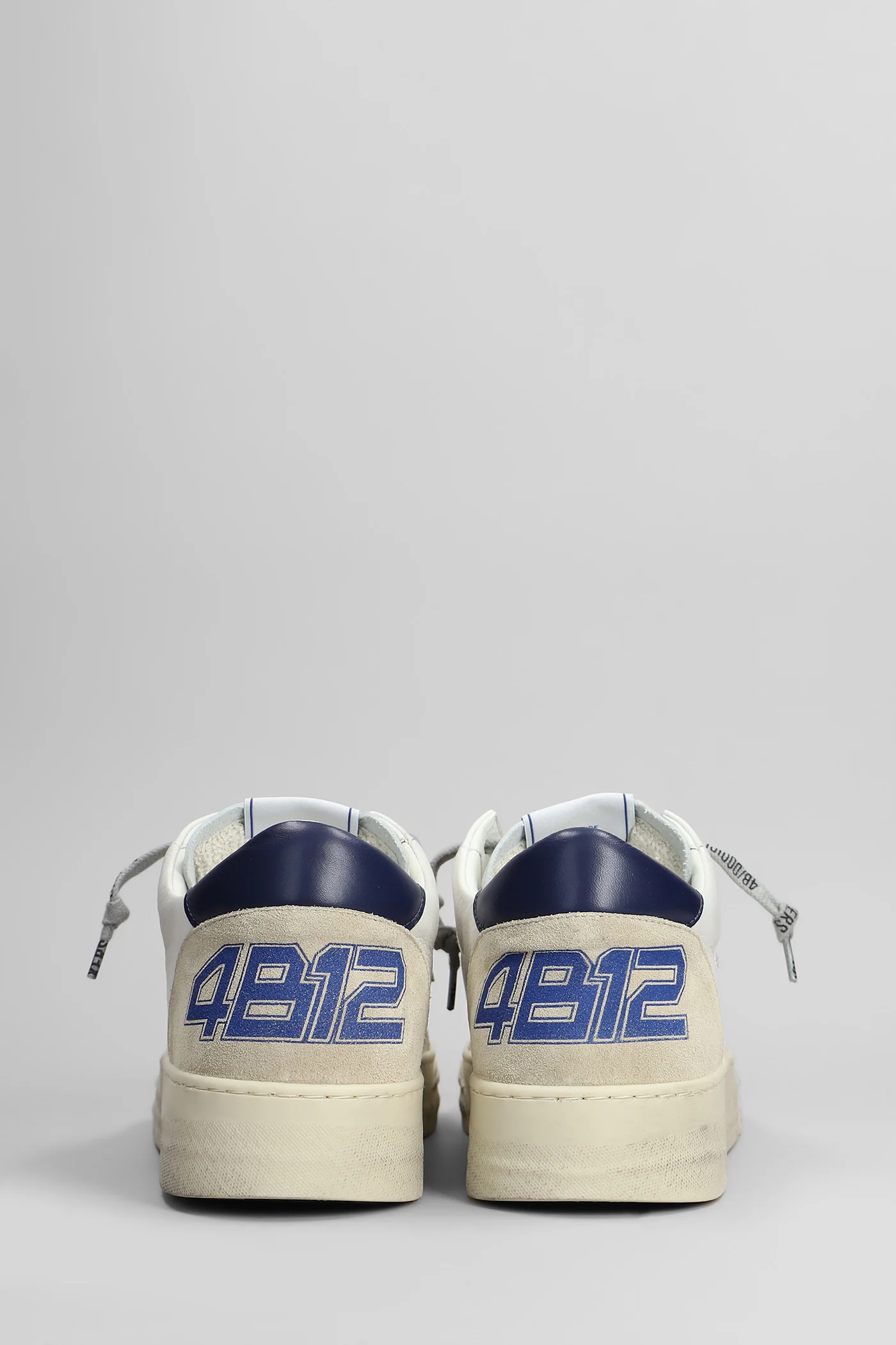 Kyle Sneakers in white suede and leather - Image 4