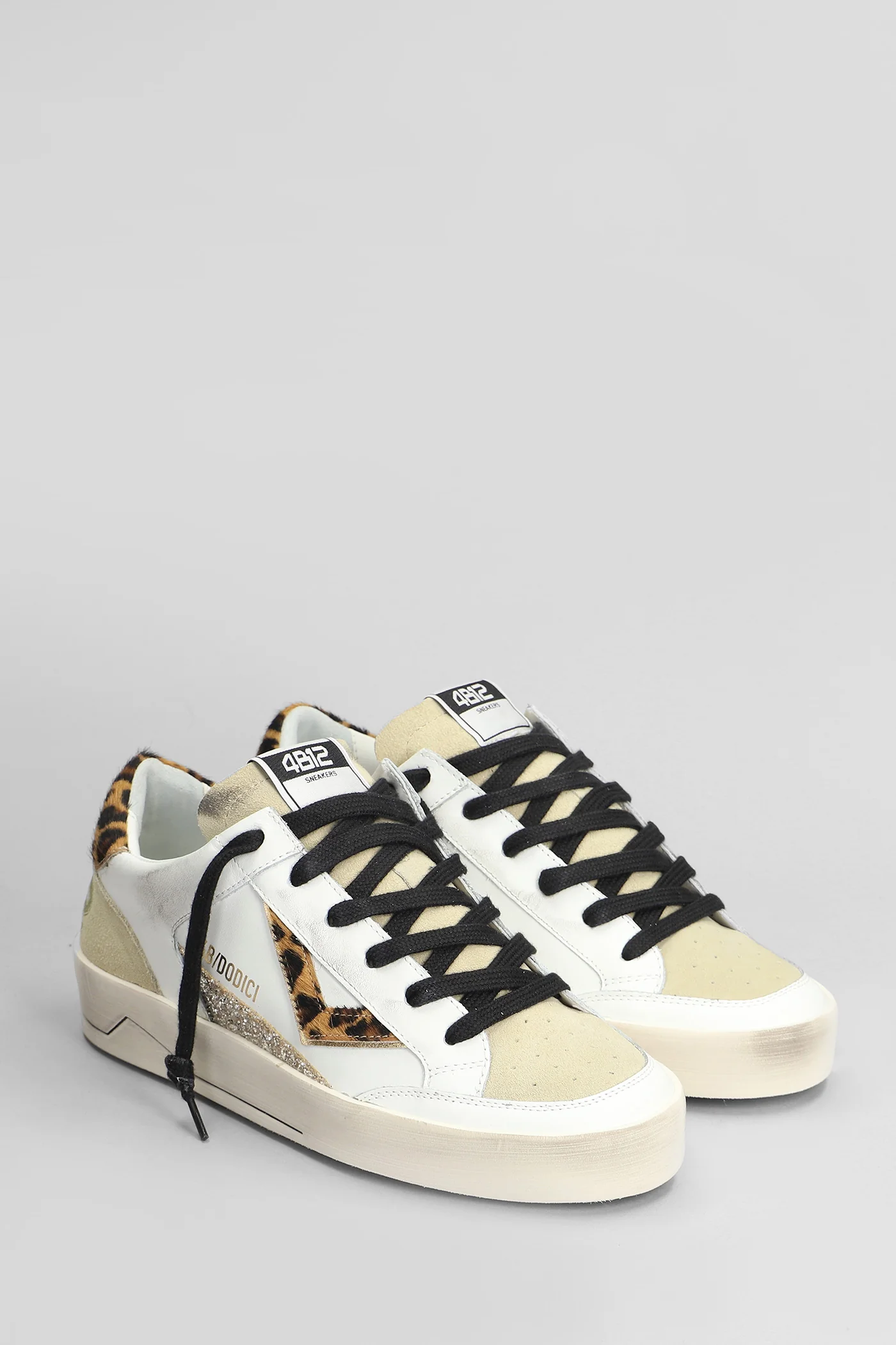Kyle Sneakers in white suede and leather - Image 2