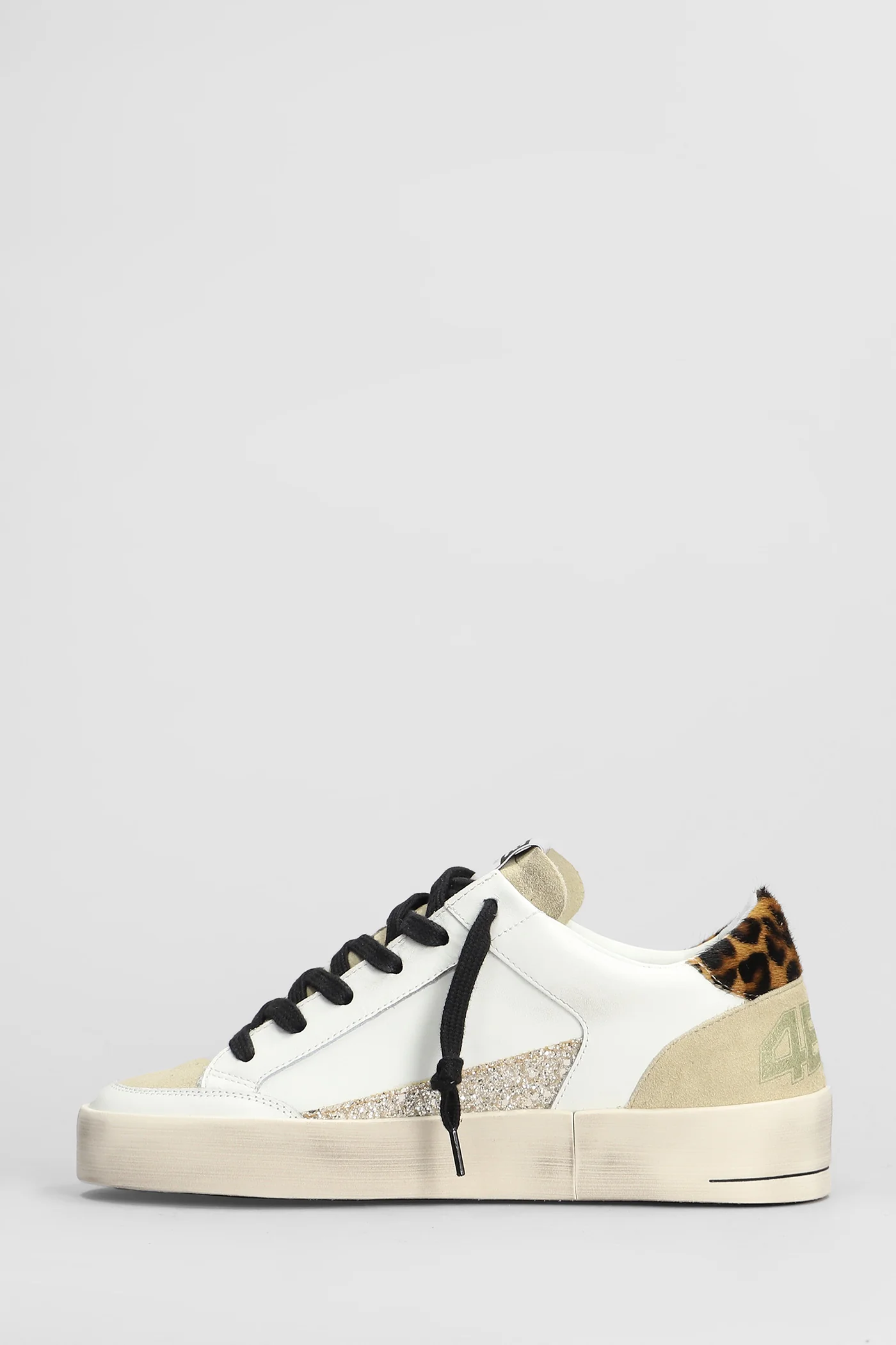 Kyle Sneakers in white suede and leather - Image 3