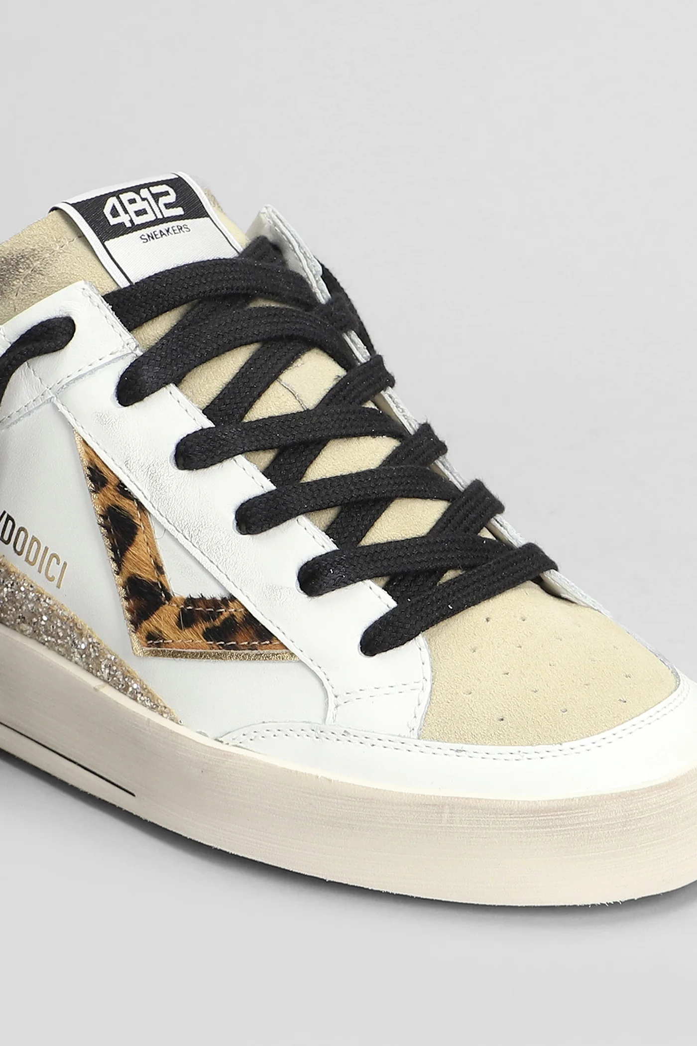 Kyle Sneakers in white suede and leather - Image 5