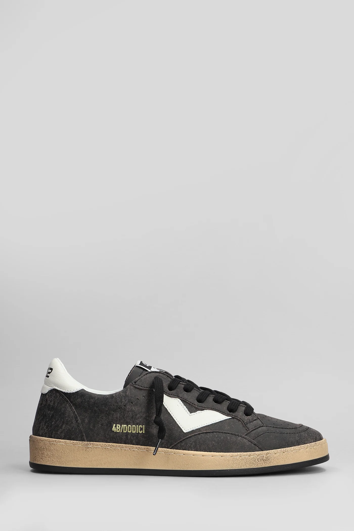 Play New Sneakers in black leather