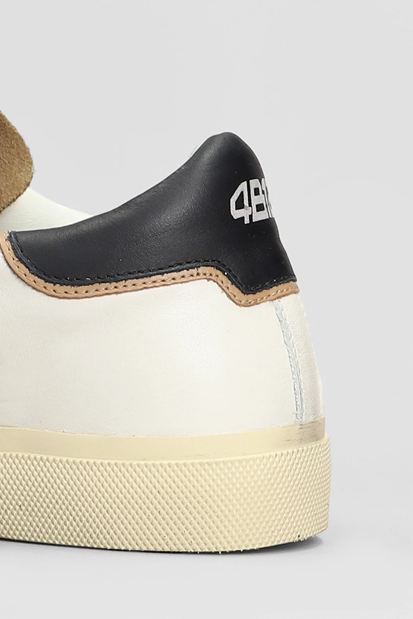 Retro Sneakers in white leather - Image 5