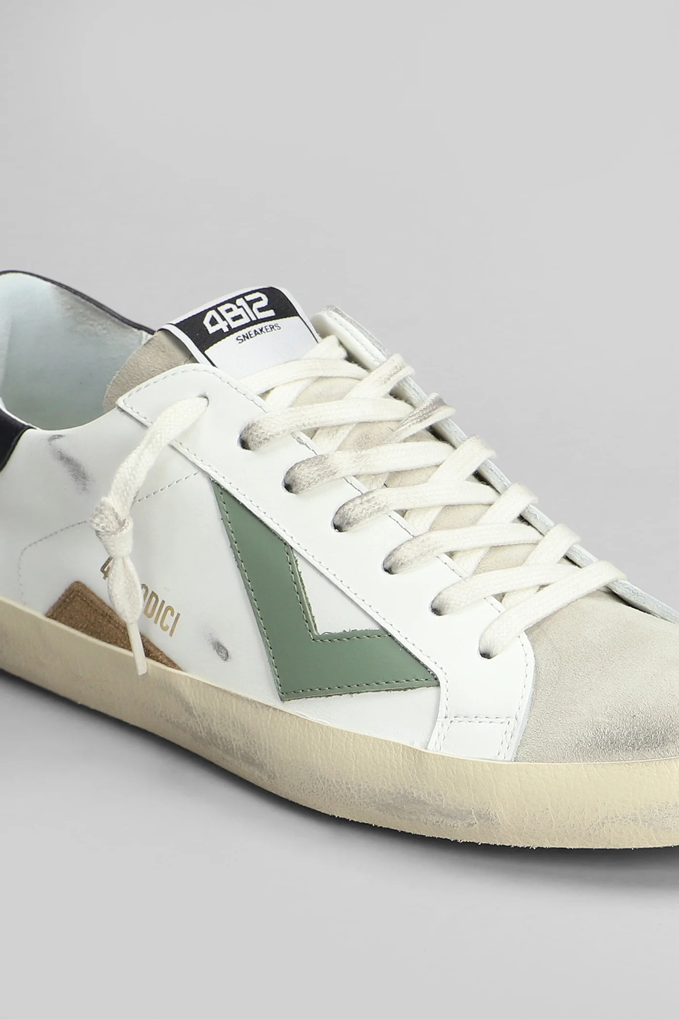 Suprime Sneakers in white suede and leather - Image 5