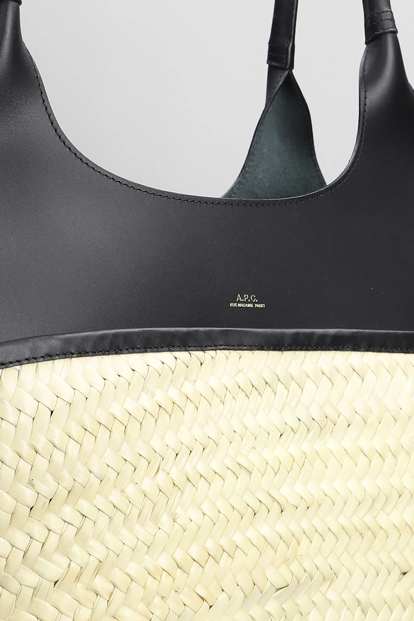 Tanger Hand bag in black wool and polyamide - Image 4