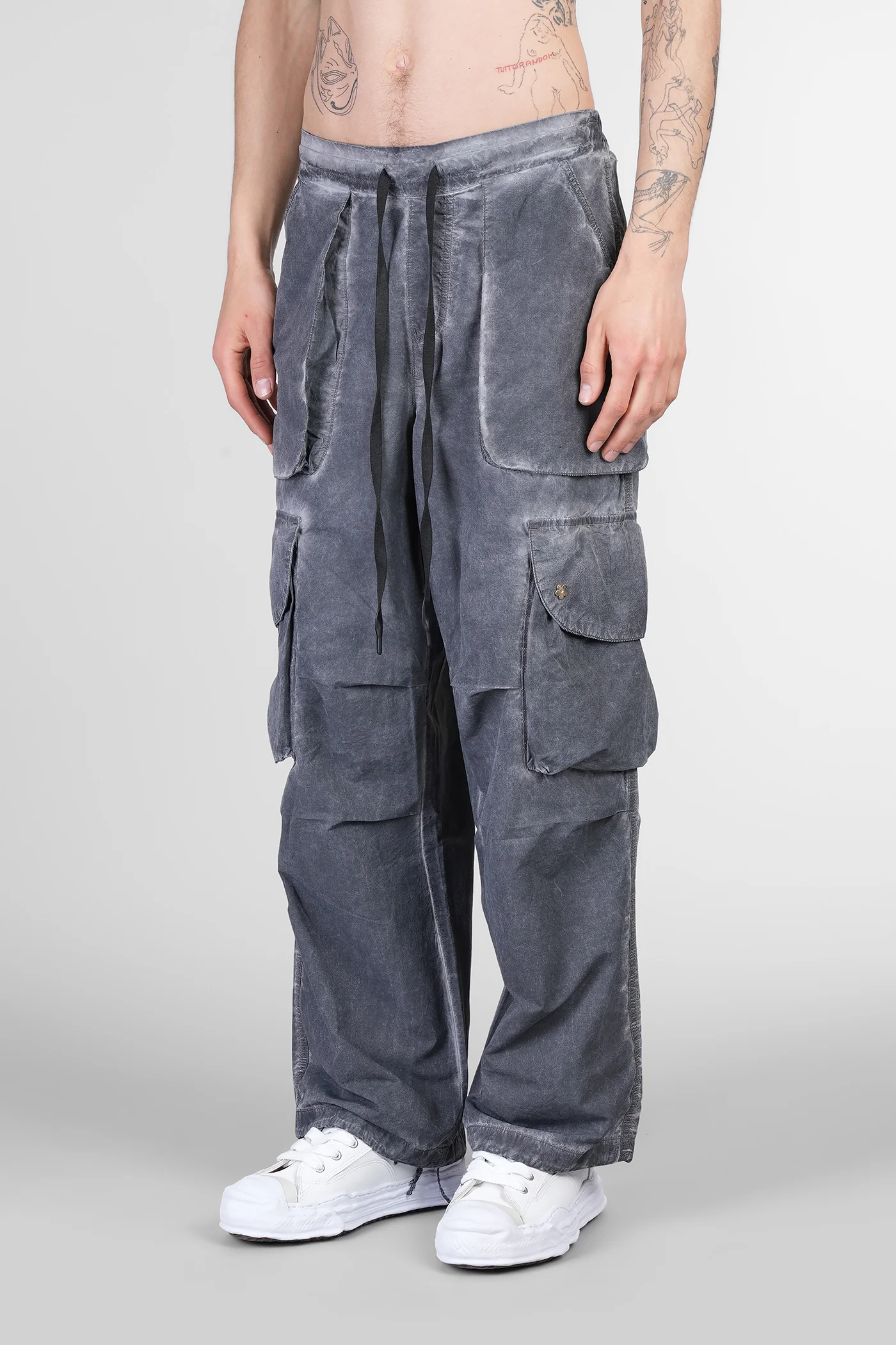 Pants in black polyamide - Image 4
