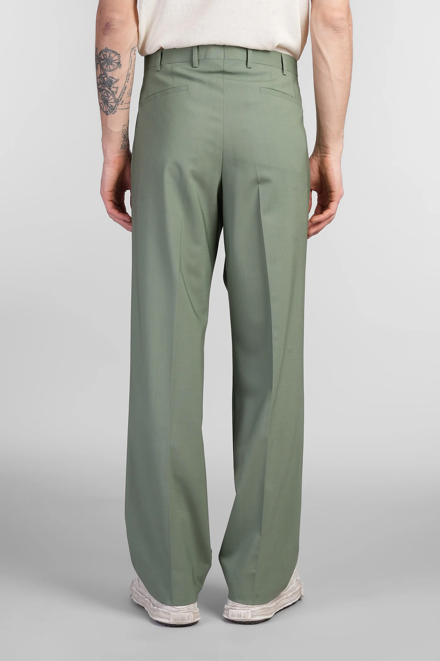 Pants in green wool - Image 3