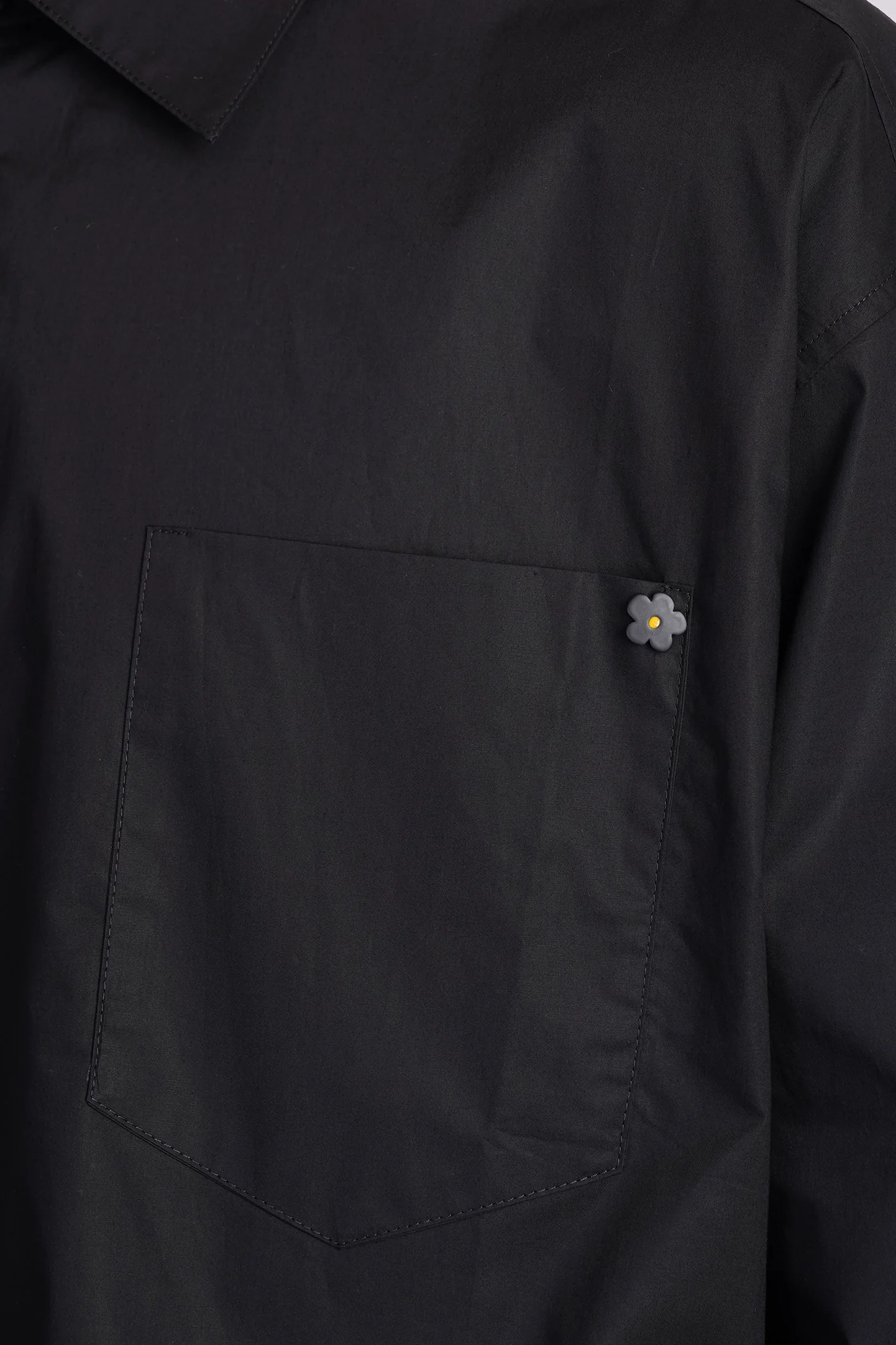 Shirt in black cotton - Image 5