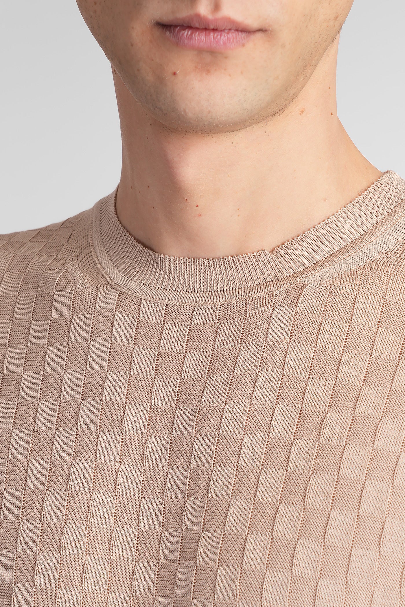 T-Shirt in beige viscose - Image 5