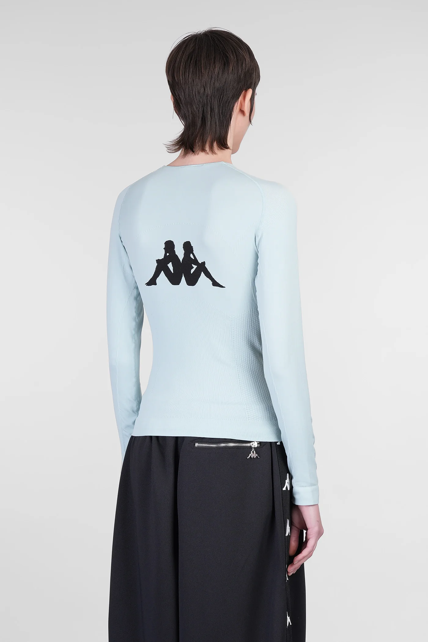 T-Shirt in cyan nylon - Image 3