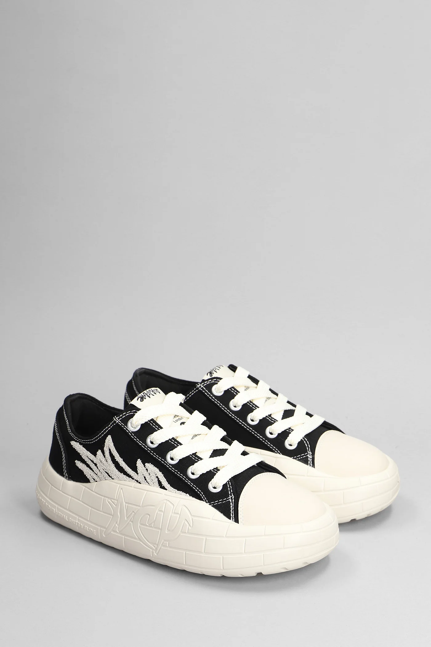 Nyu Vulc G2 Sneakers in black canvas - Image 2