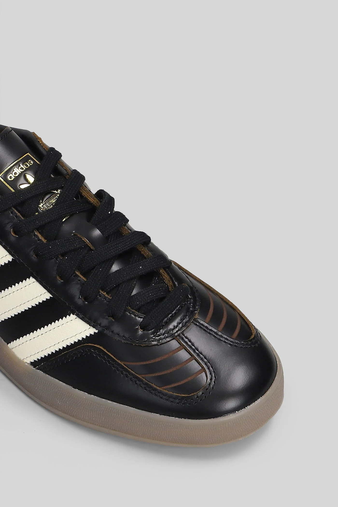 Gazelle Indoor Sneakers in black leather - Image 5