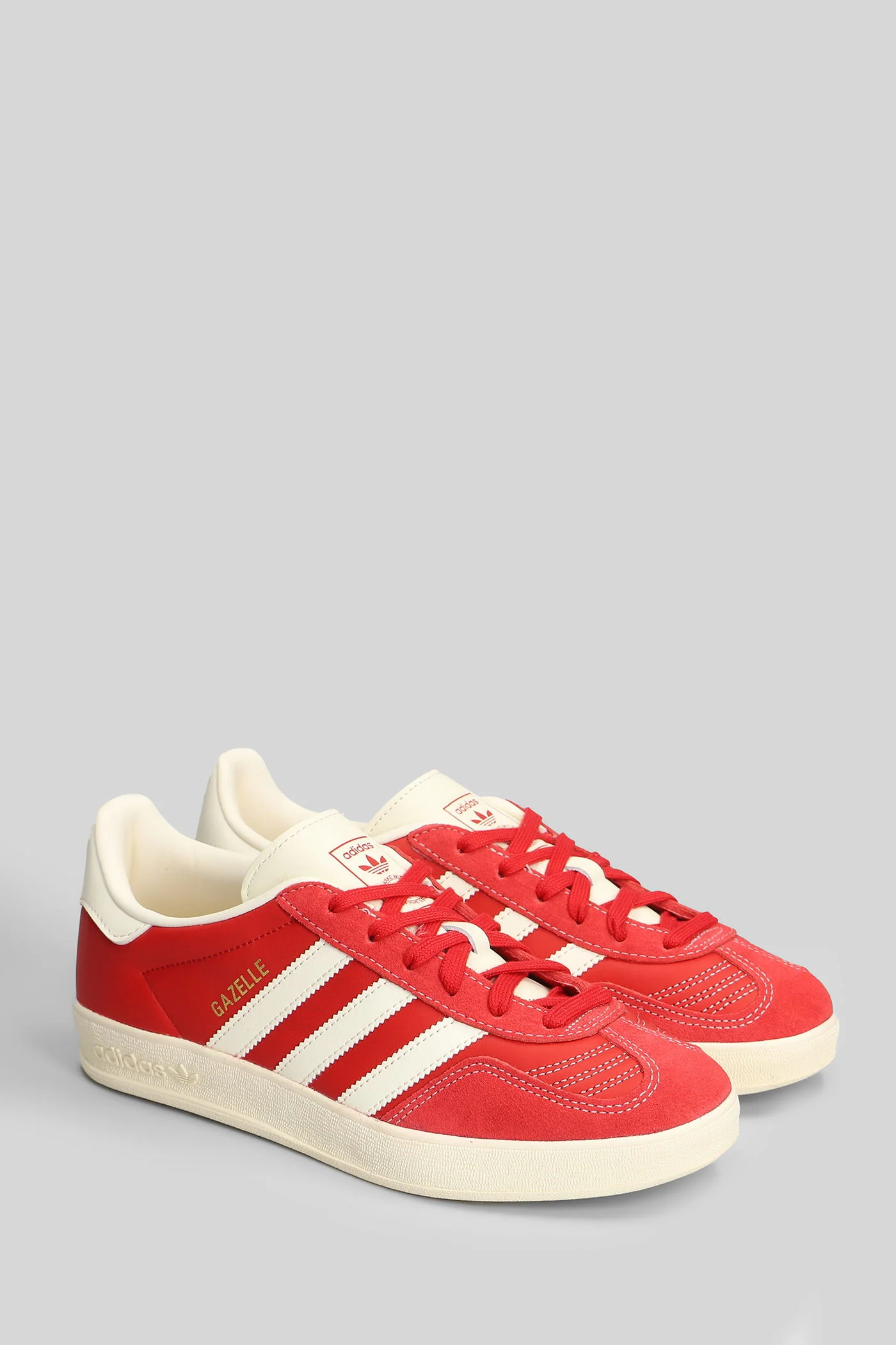 Gazelle Indoor Sneakers in red leather - Image 2
