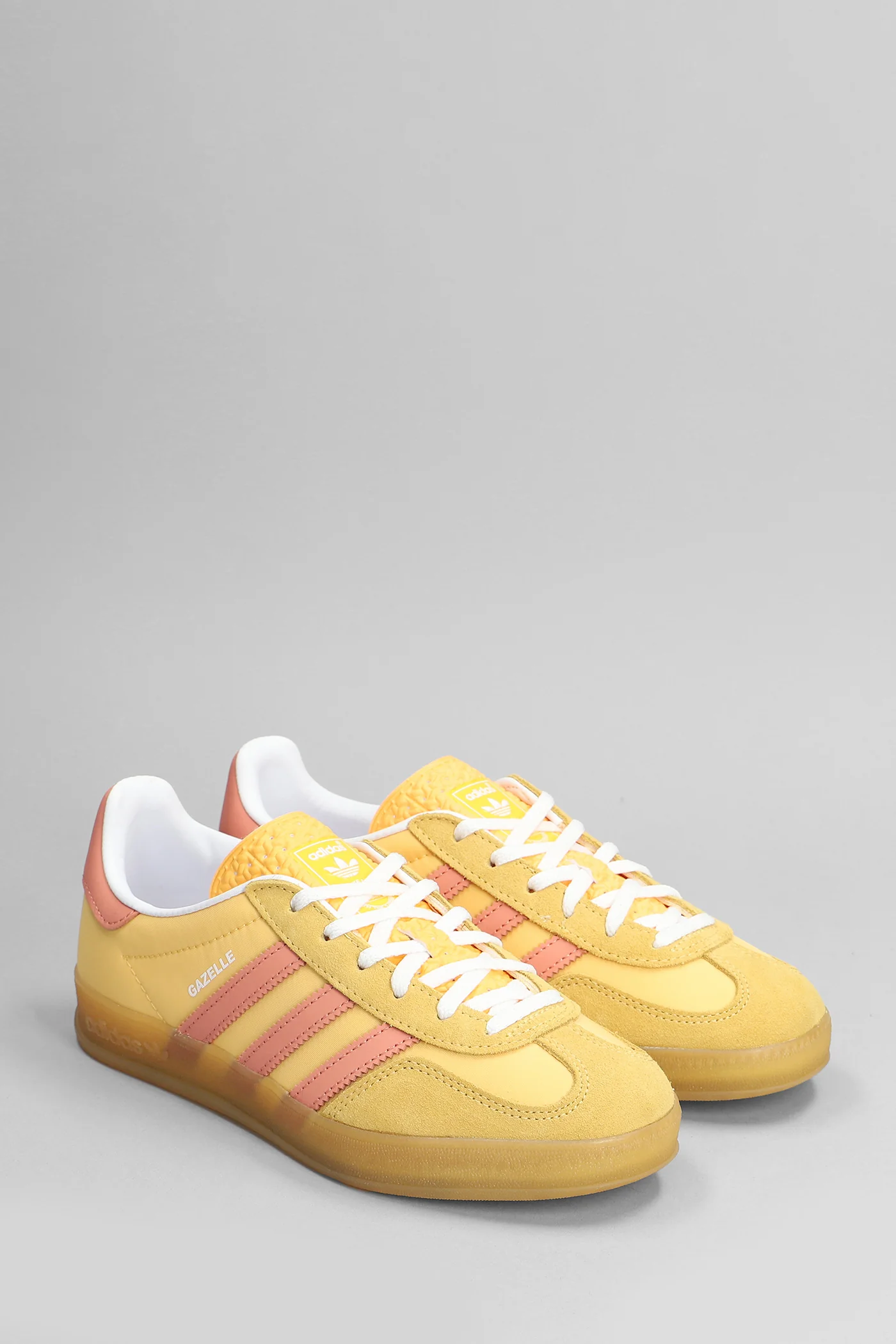 Gazelle Indoor Sneakers in yellow Suede and fabric - Image 2