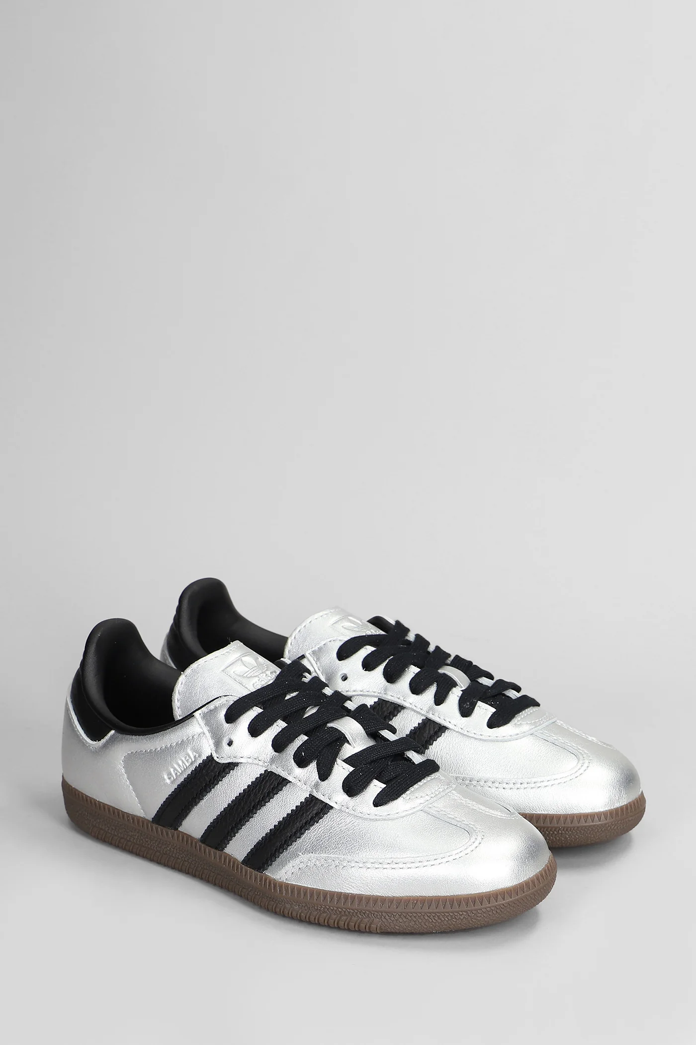Samba Og Sneakers in silver leather - Image 2