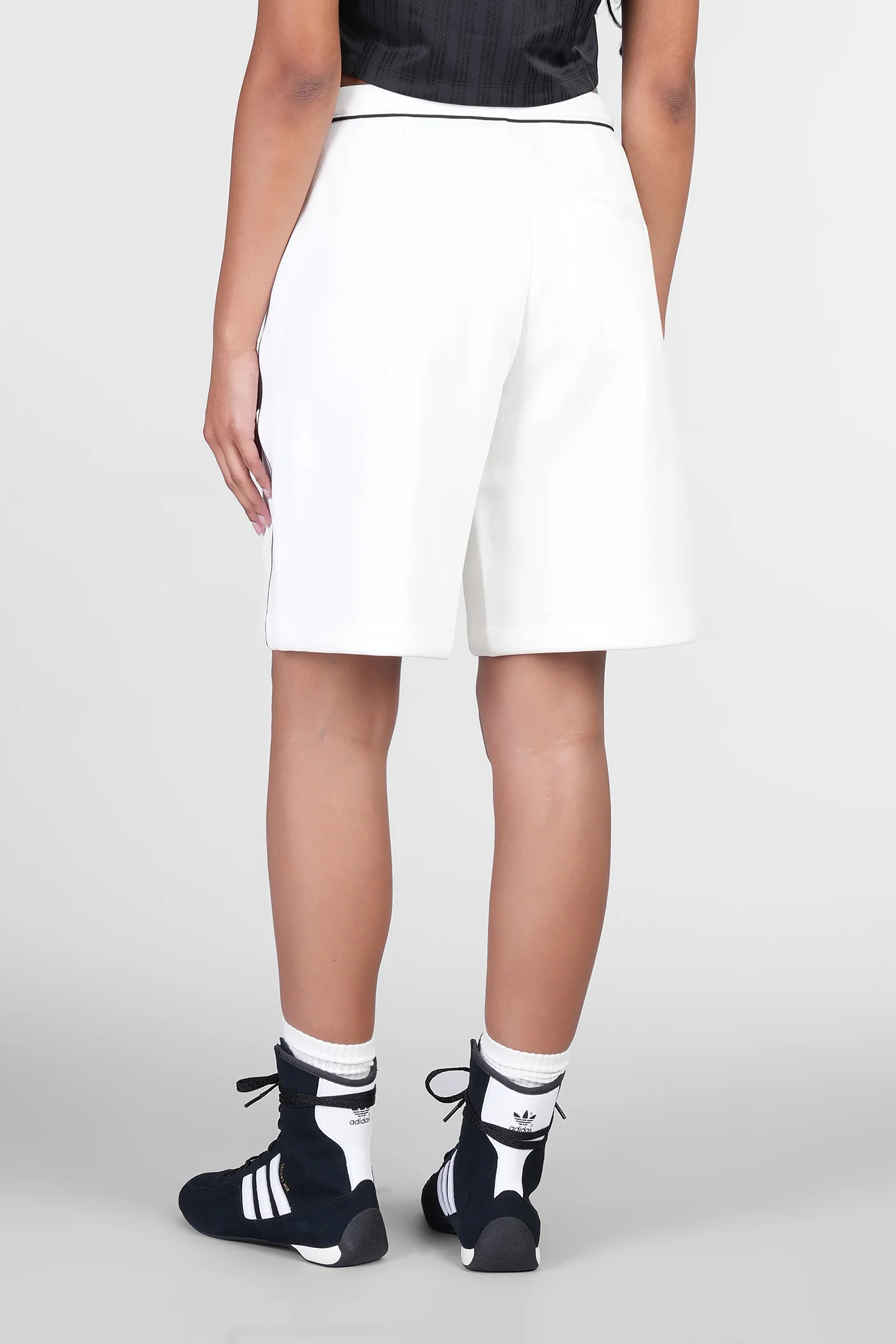 Shorts in white cotton - Image 3