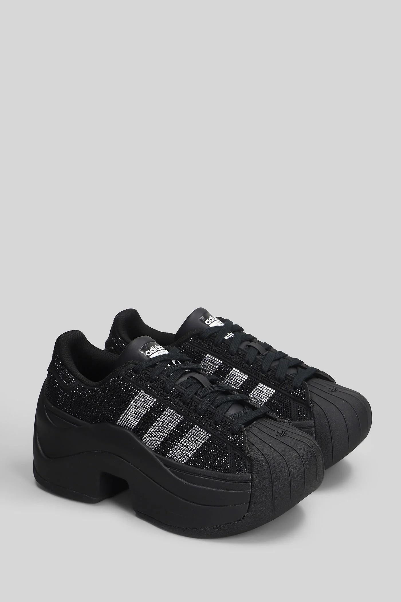 Superstar Bold Sneakers in black fabric - Image 2
