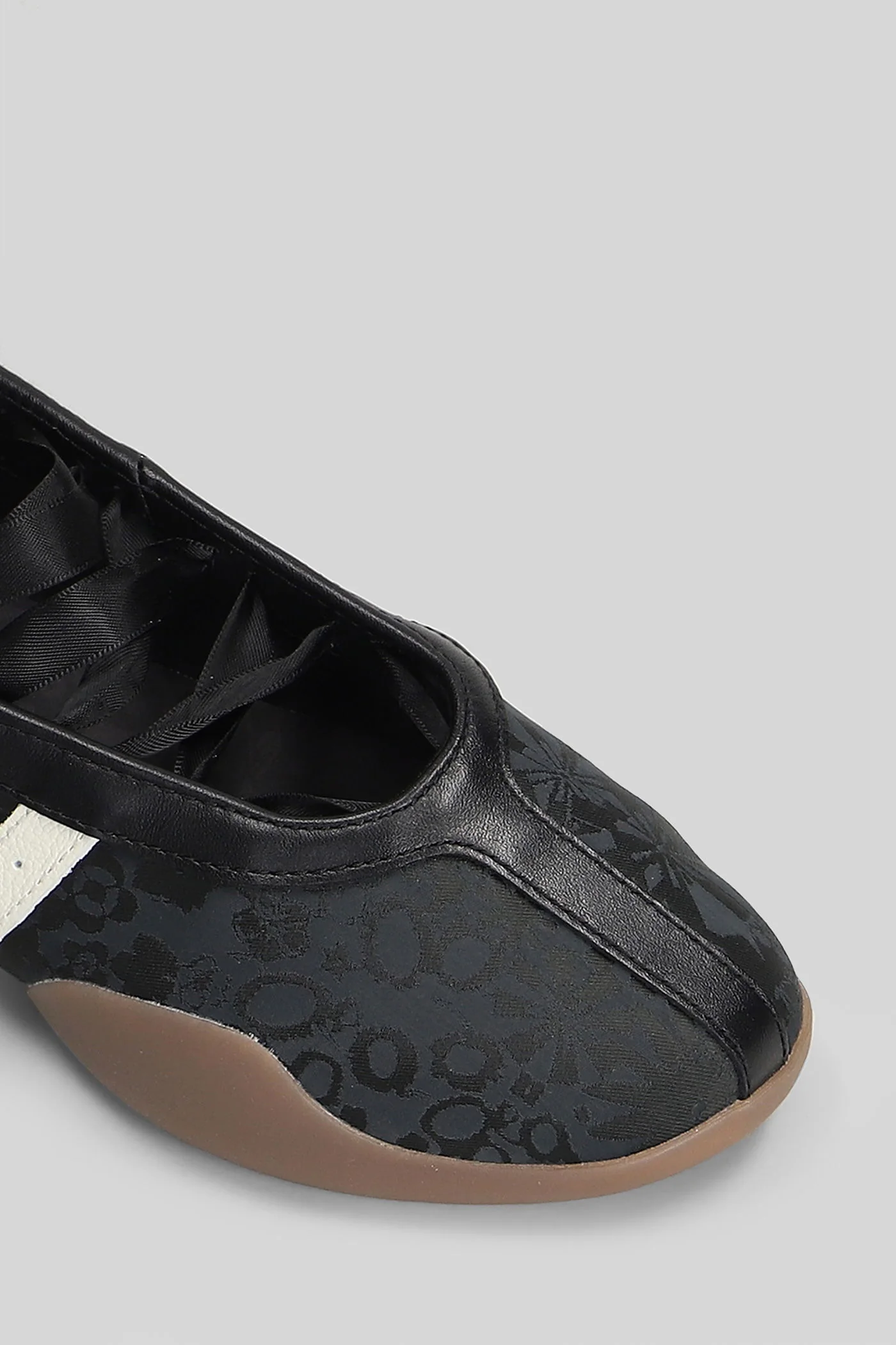 Taekwondo Mei Balle Sneakers in black leather and fabric - Image 5