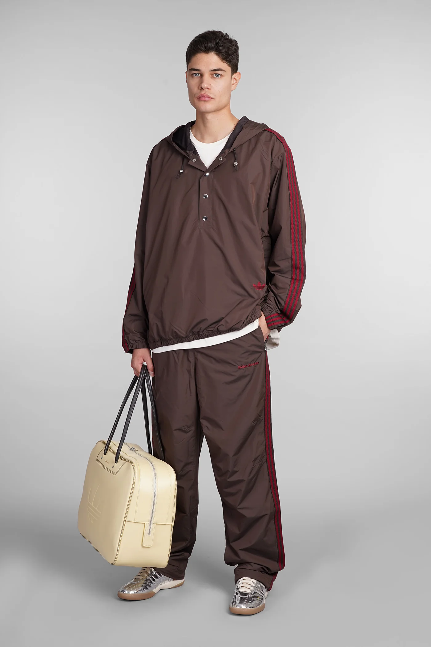 Nylon Anorak Casual jacket in brown nylon - Image 2
