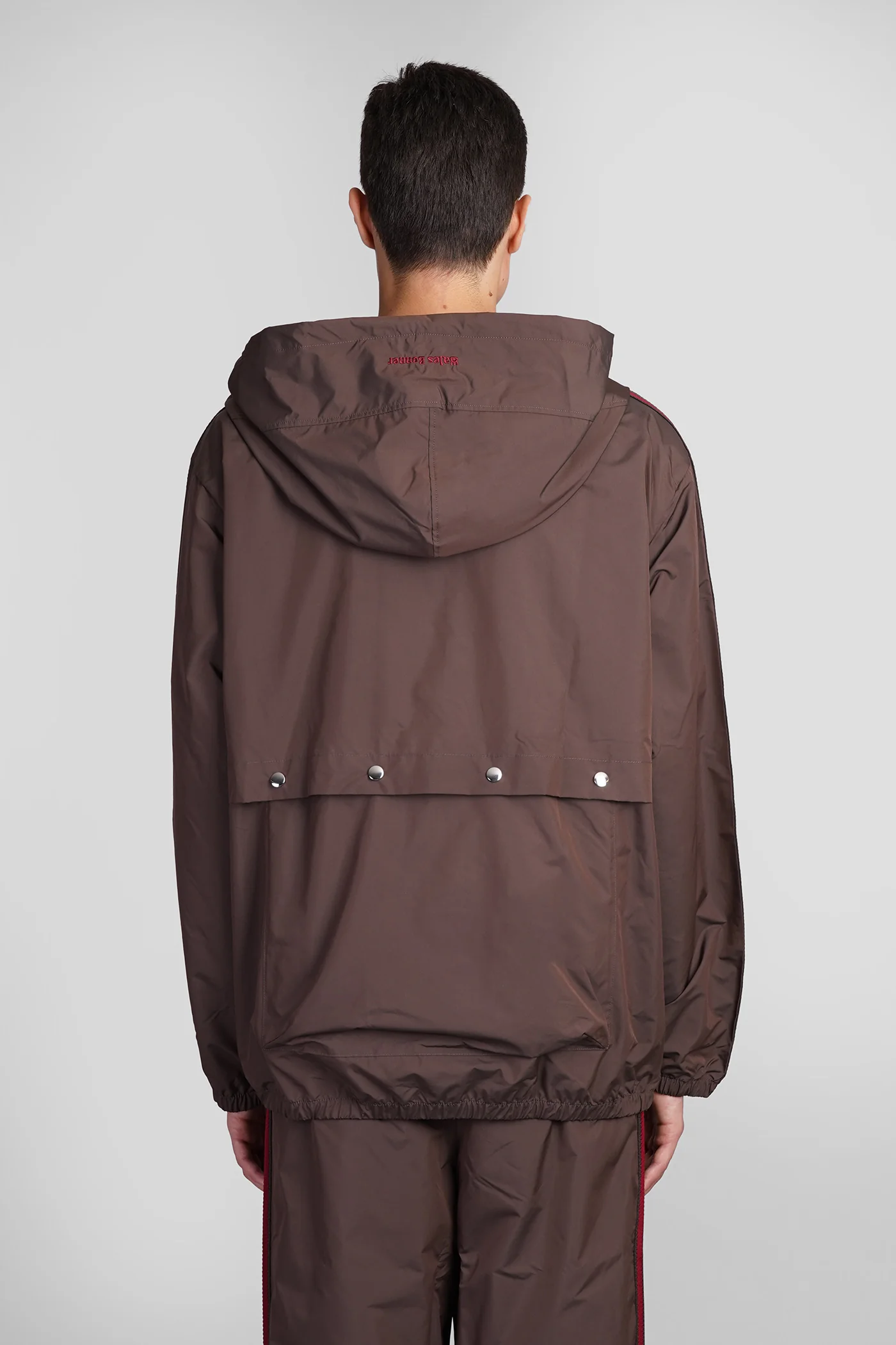 Nylon Anorak Casual jacket in brown nylon - Image 3