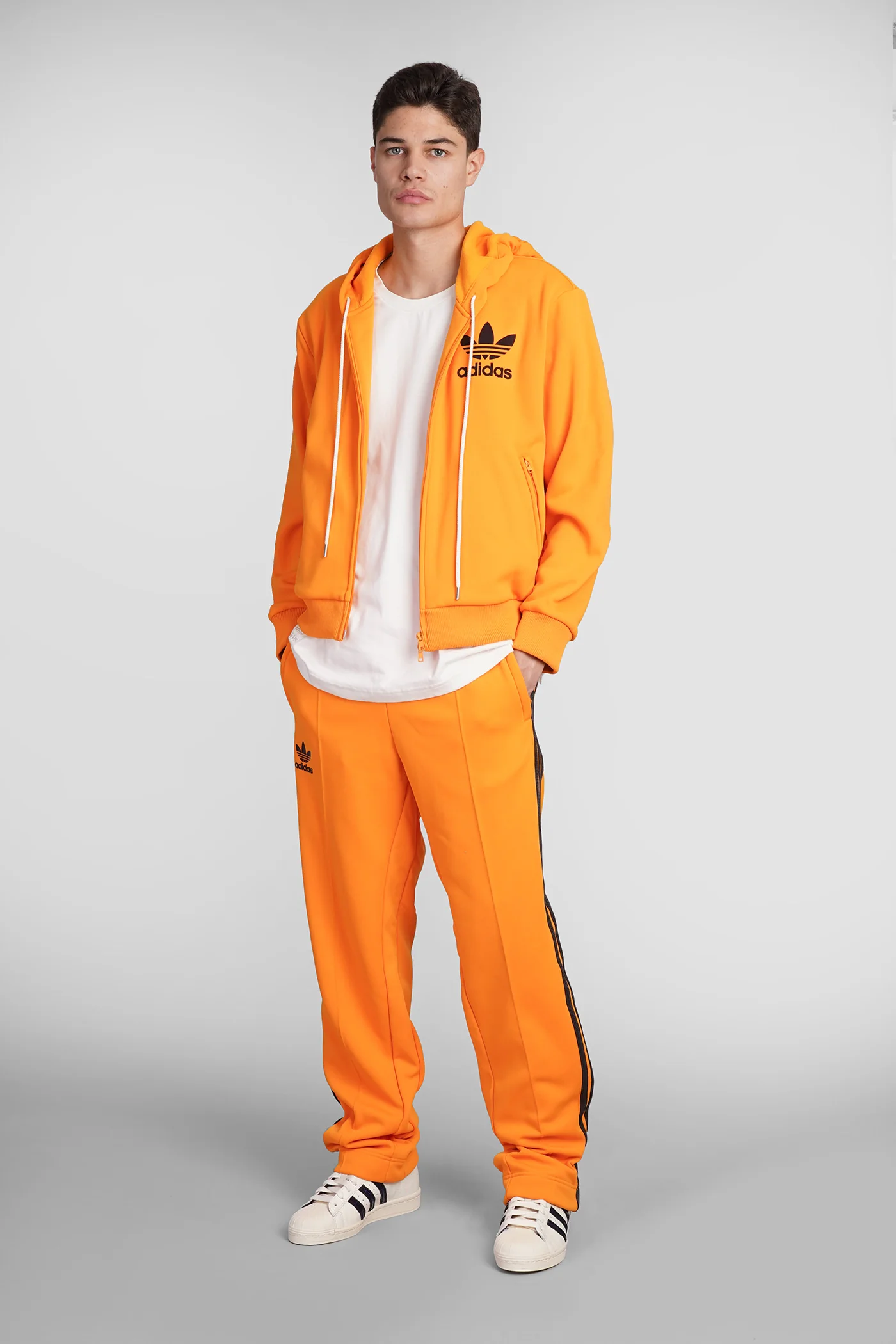 Track Hoodie Sweatshirt in orange polyester - Image 2