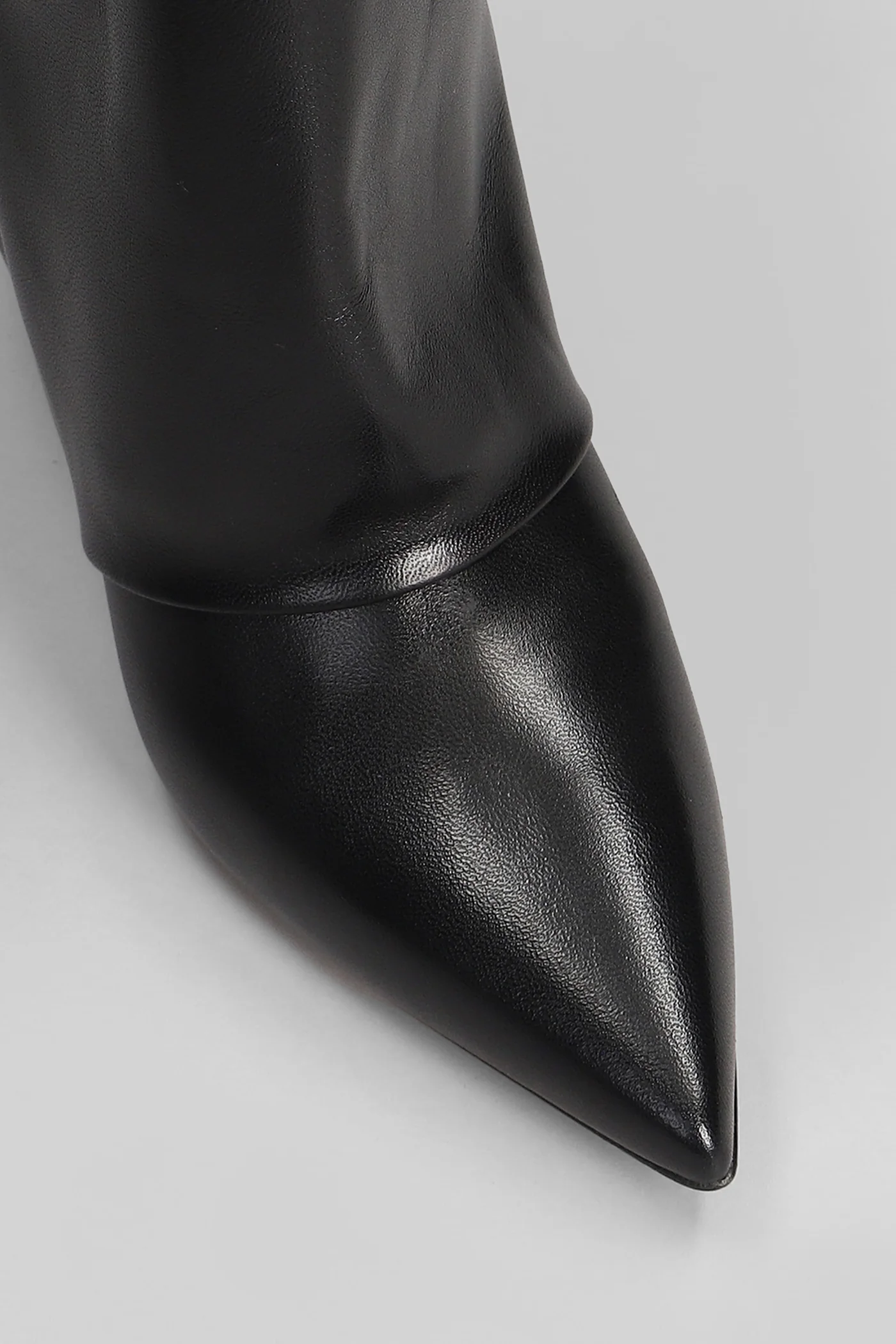 High heels Ankle boots in black leather - Image 5