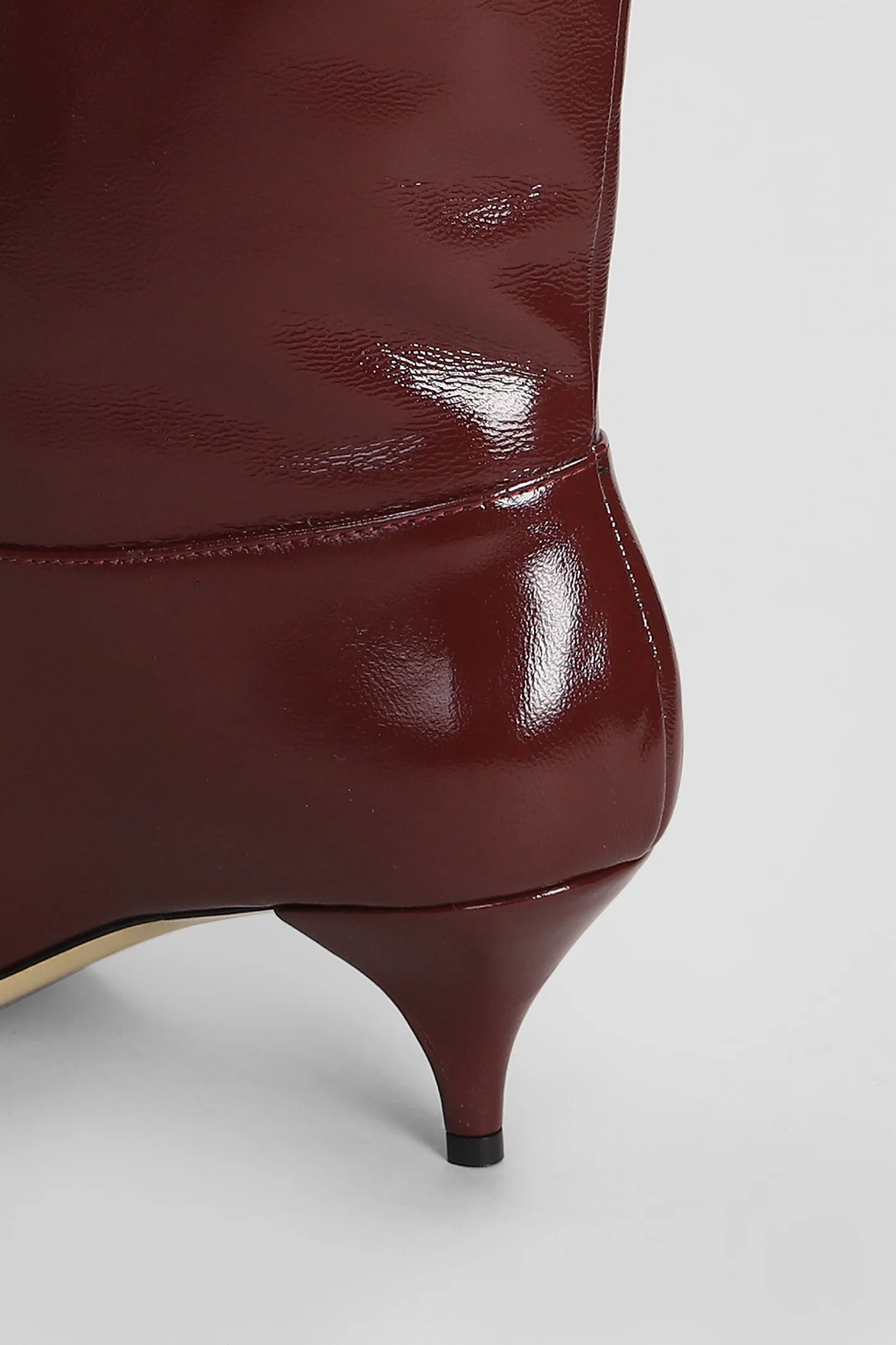 High heels Ankle boots in bordeaux leather - Image 5