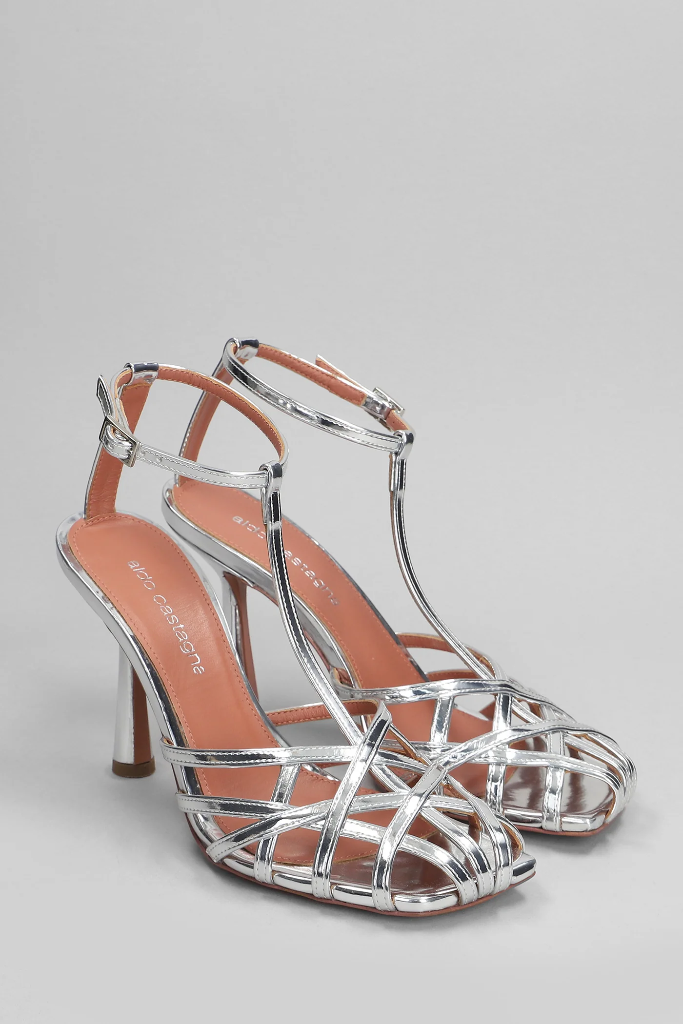 Lidia Sandals in silver leather - Image 2
