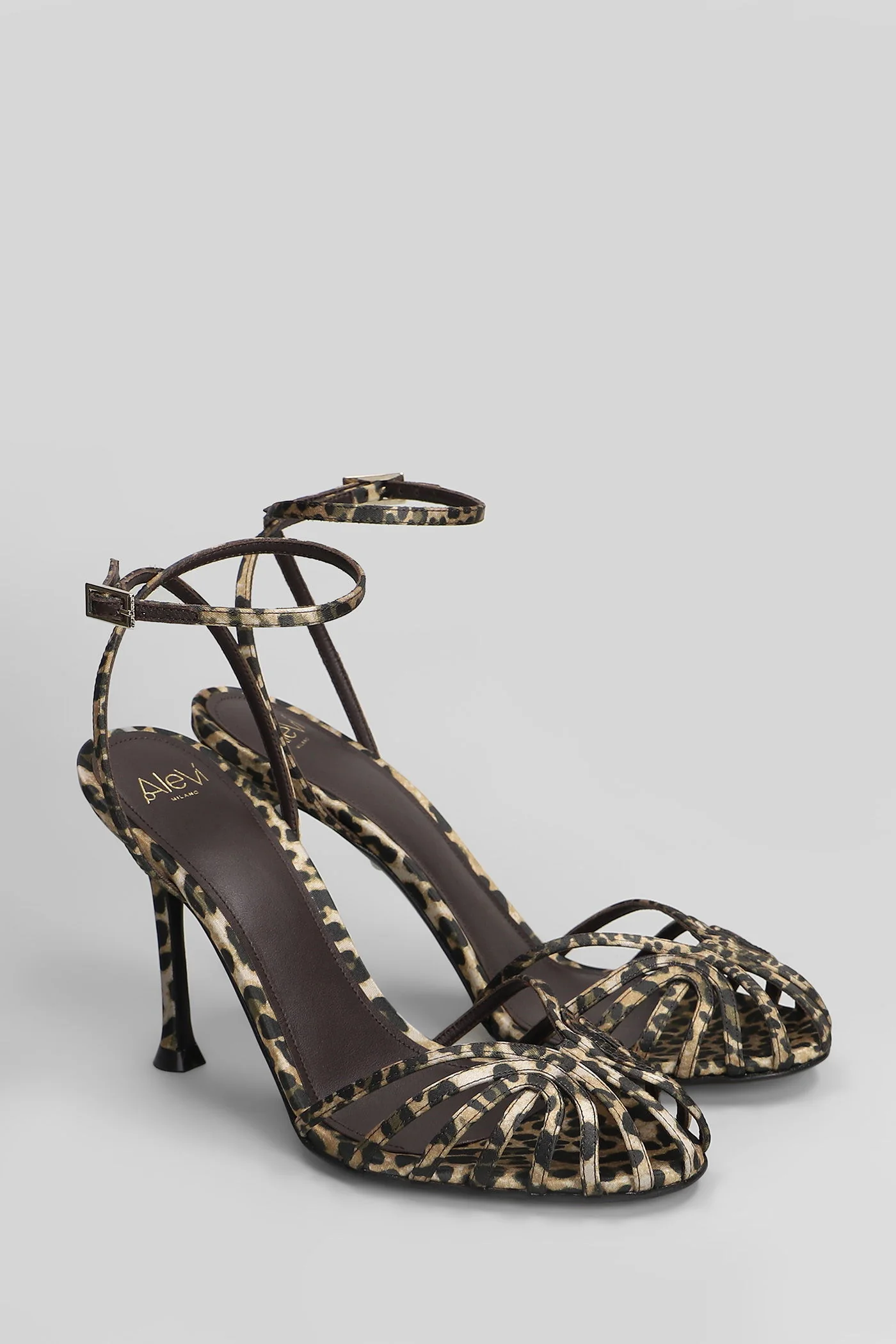 Ally 95 Sandals in Animalier satin - Image 2
