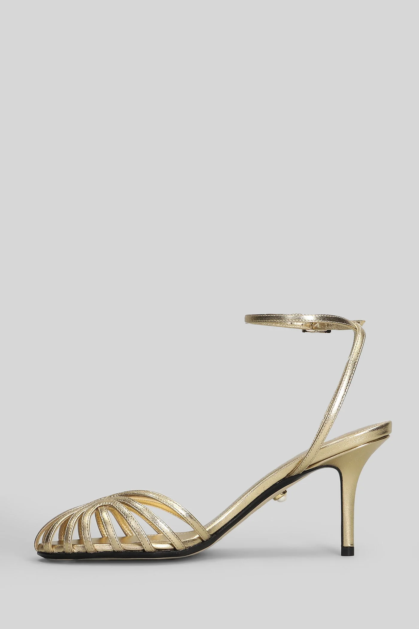 Blake 75 Sandals in gold leather - Image 13
